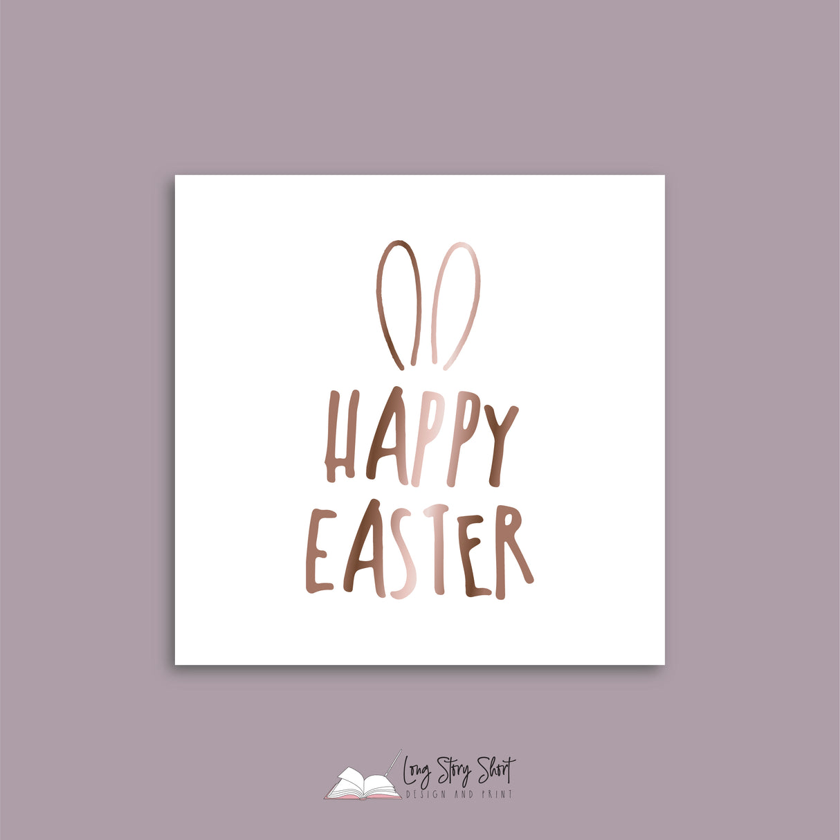 Foiled Happy Easter #3 Vinyl Label Pack (Square)