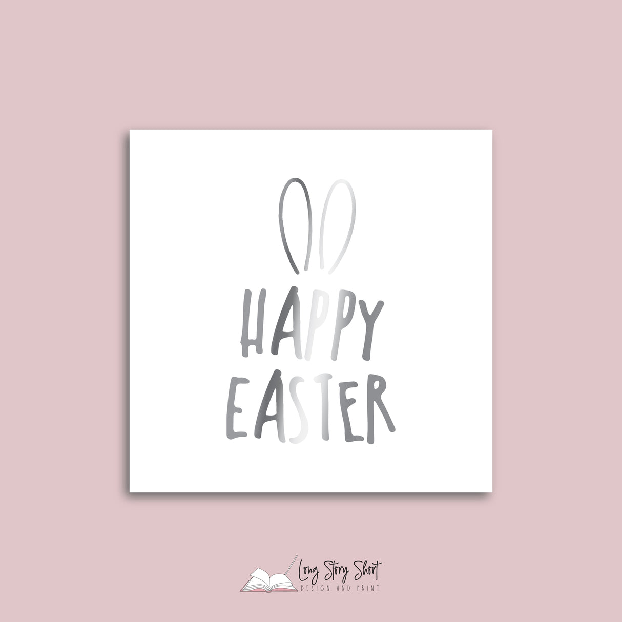 Foiled Happy Easter #3 Vinyl Label Pack (Square)