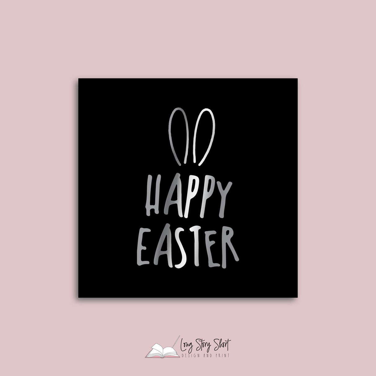 Foiled Happy Easter #3 Vinyl Label Pack (Square)