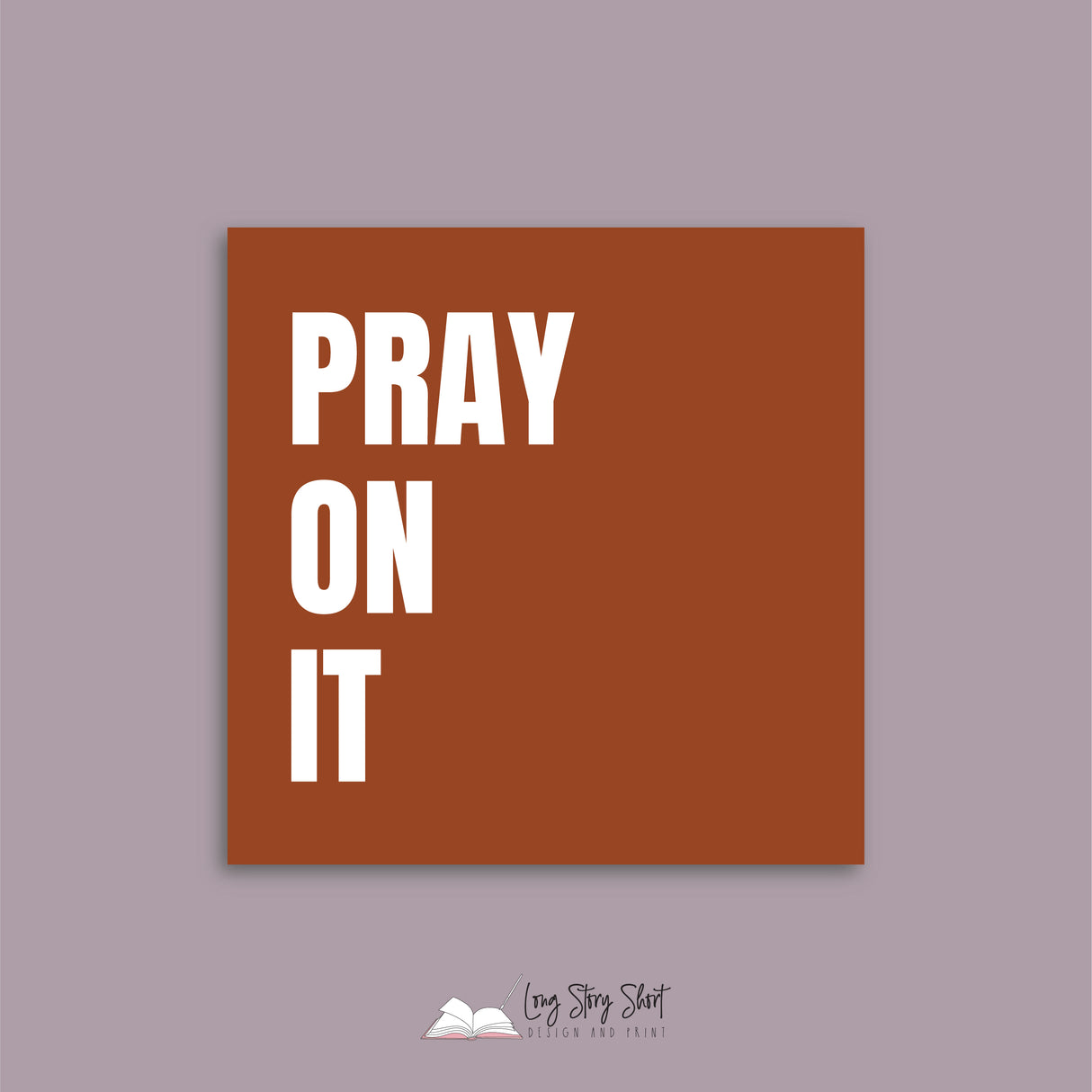 Pray on it Christmas Vinyl Label Pack Square Matte/Gloss