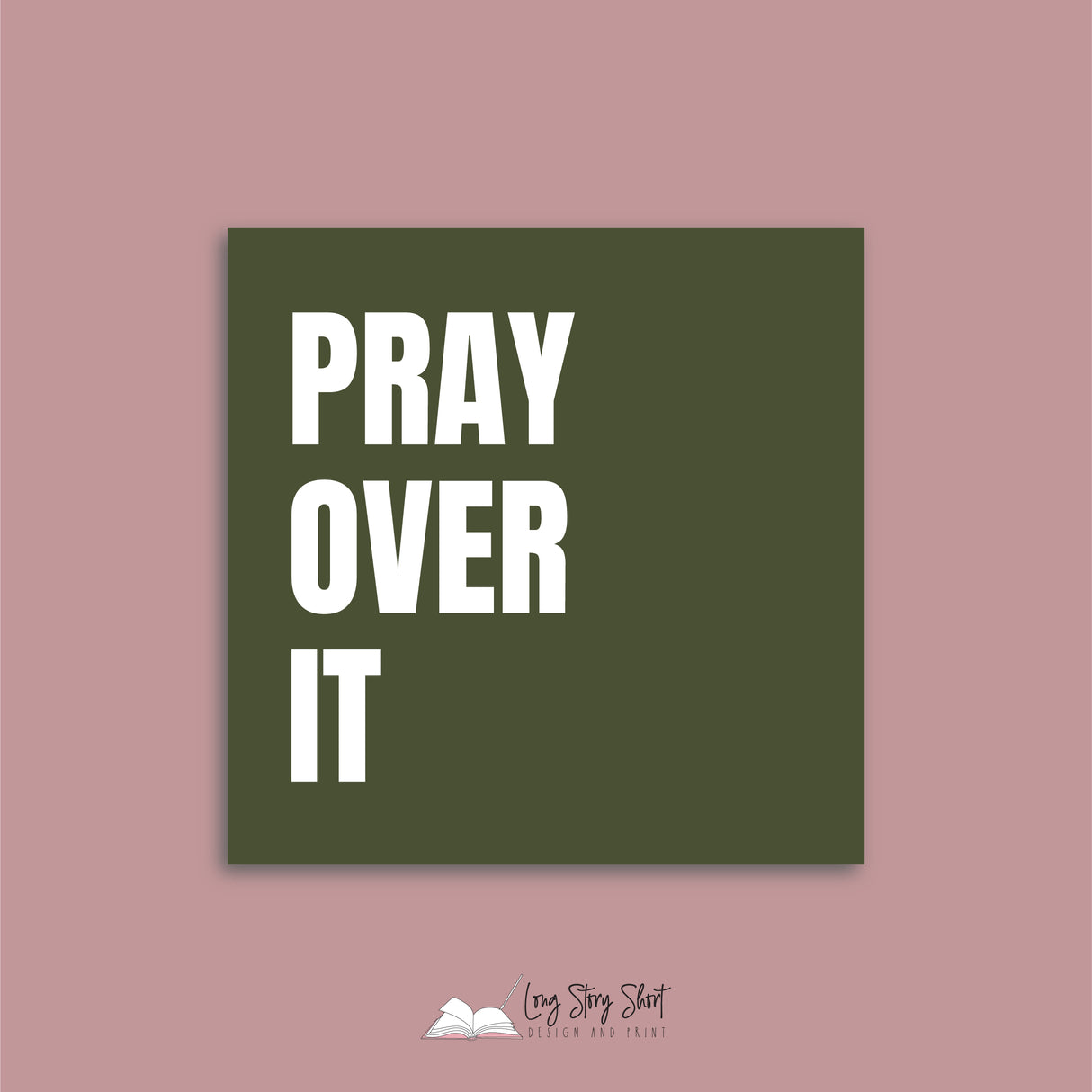 Pray on it Christmas Vinyl Label Pack Square Matte/Gloss