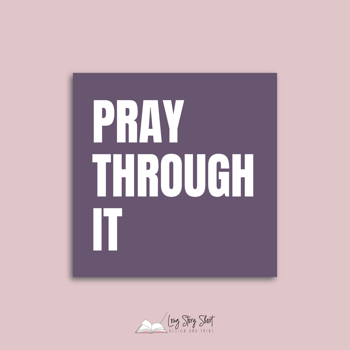 Pray on it Christmas Vinyl Label Pack Square Matte/Gloss