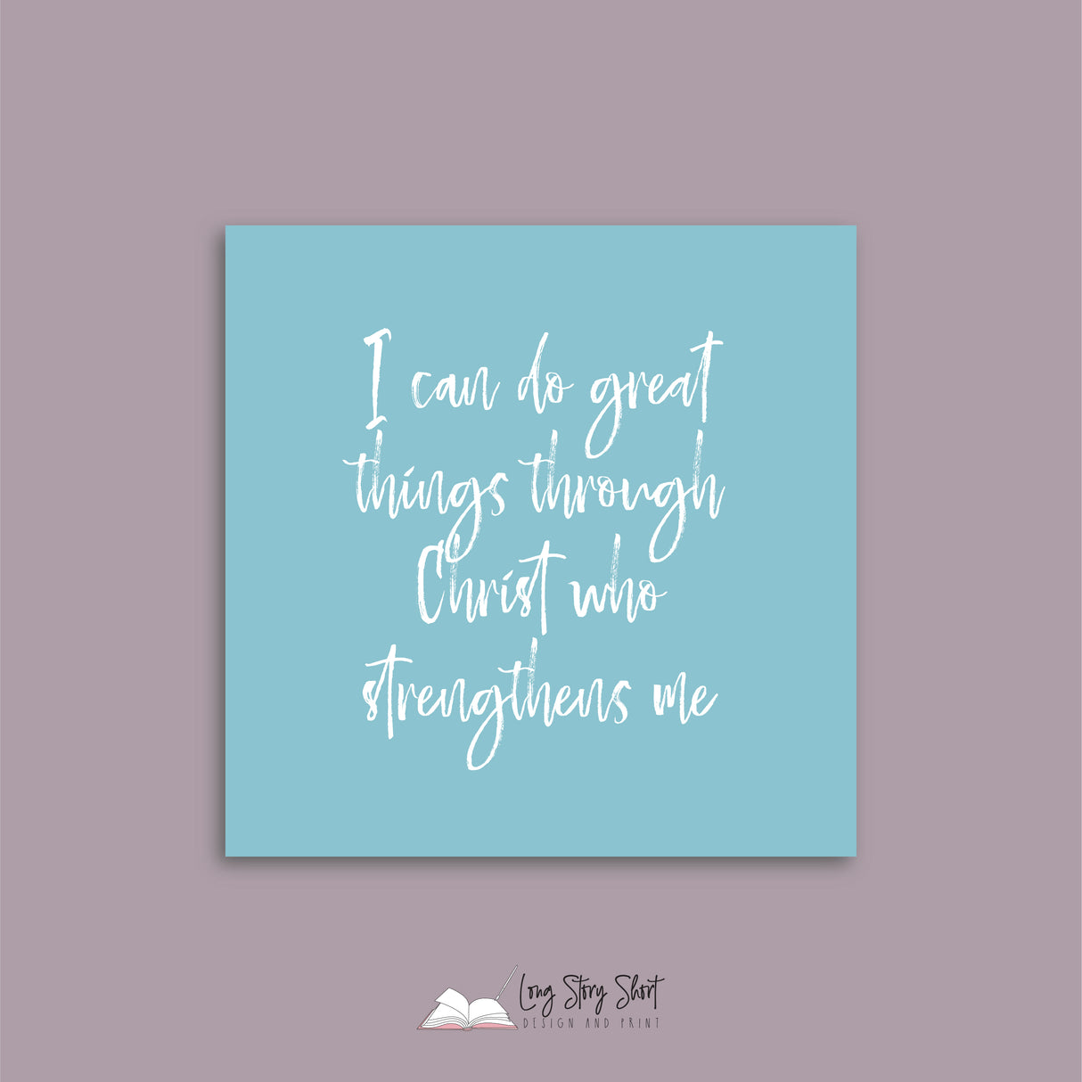 I am loved by God Vinyl Label Pack Square Matte/Gloss