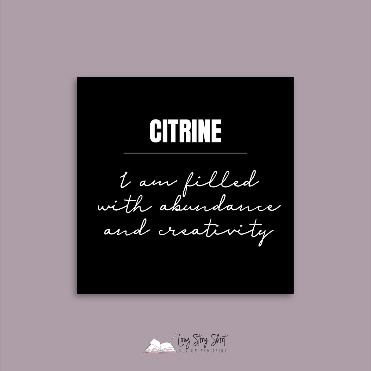 Crystal Affirmations Vinyl Label Pack