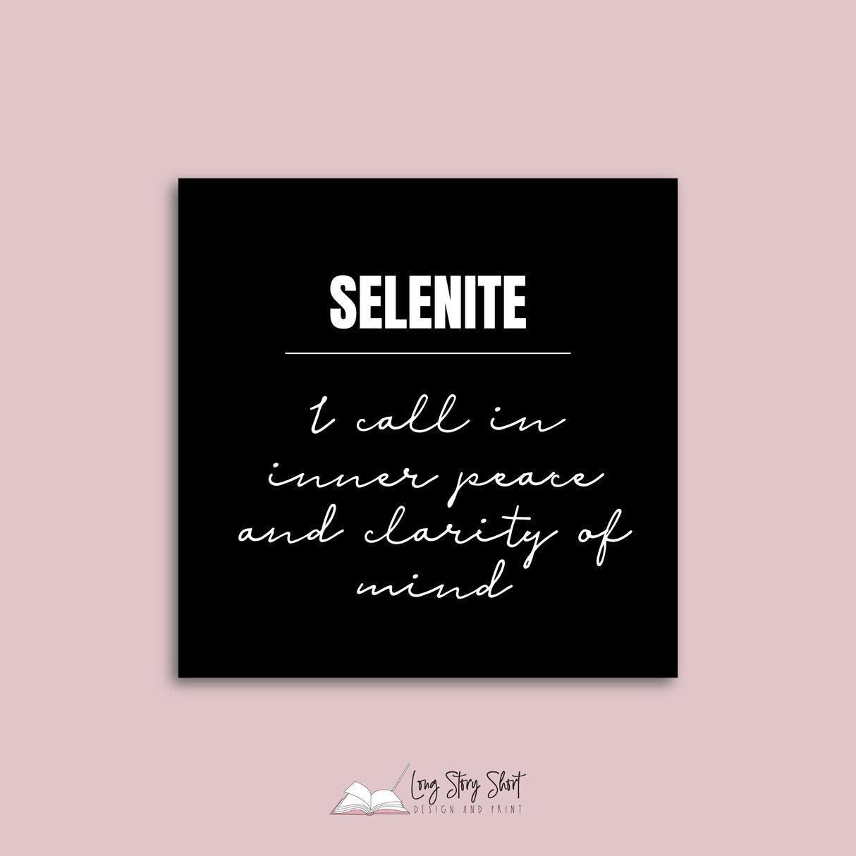 Crystal Affirmations Vinyl Label Pack