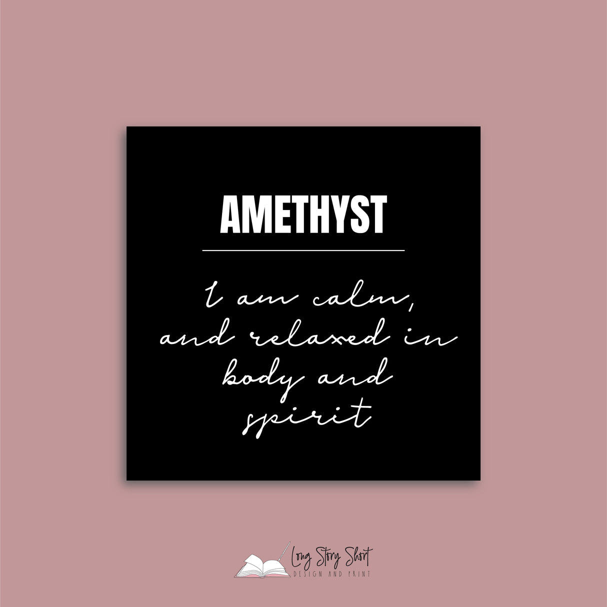 Crystal Affirmations Vinyl Label Pack