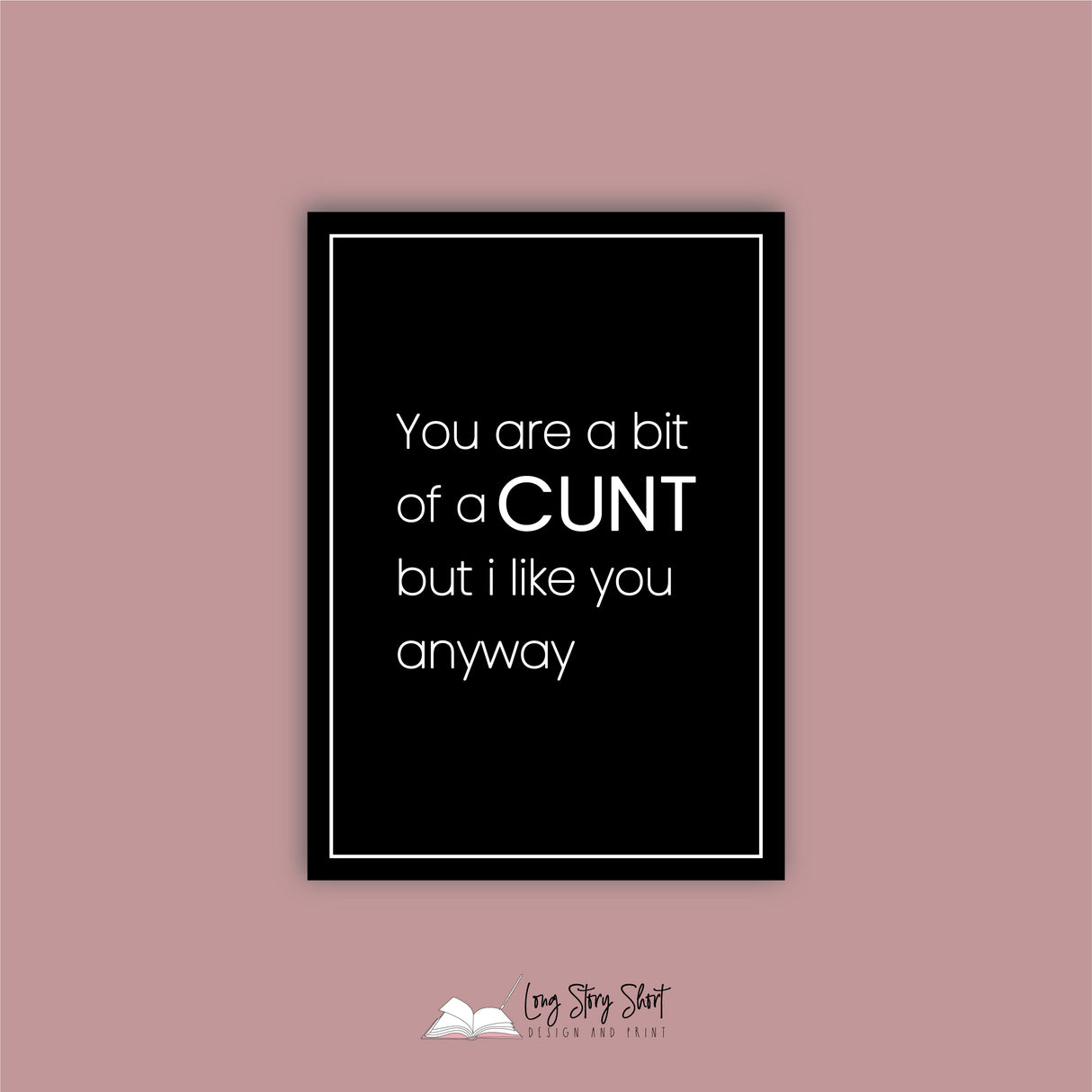 Rectangle Black Naughty 1 Vinyl Label Pack