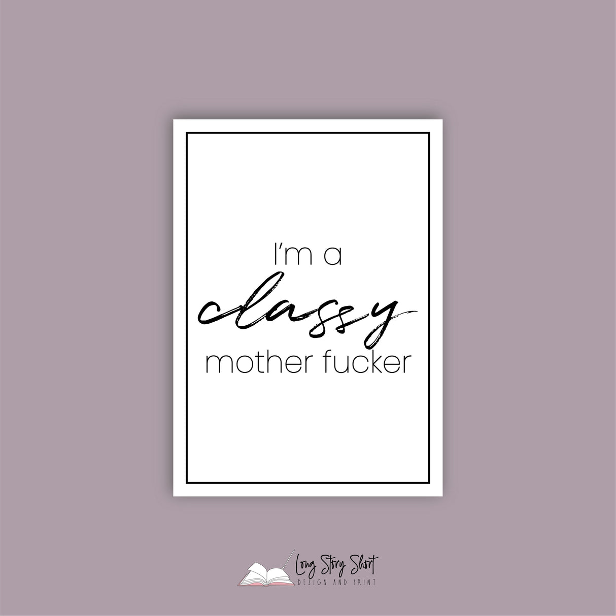 Rectangle White Naughty 3 Vinyl Label Pack