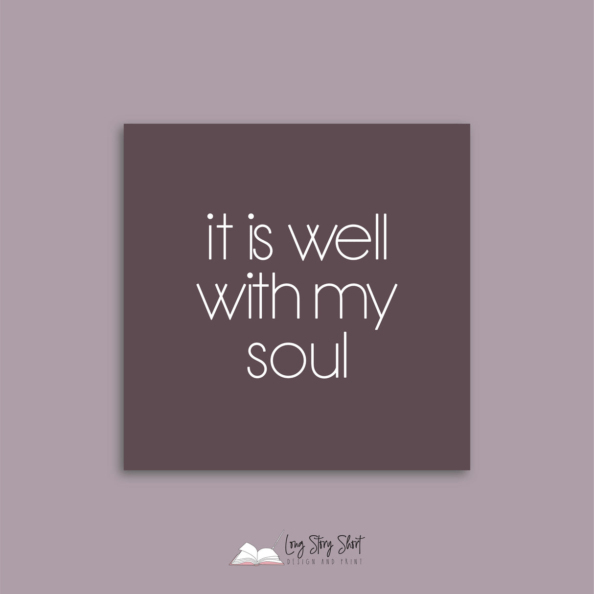 Grace through faith Vinyl Label Pack Square Matte/Gloss