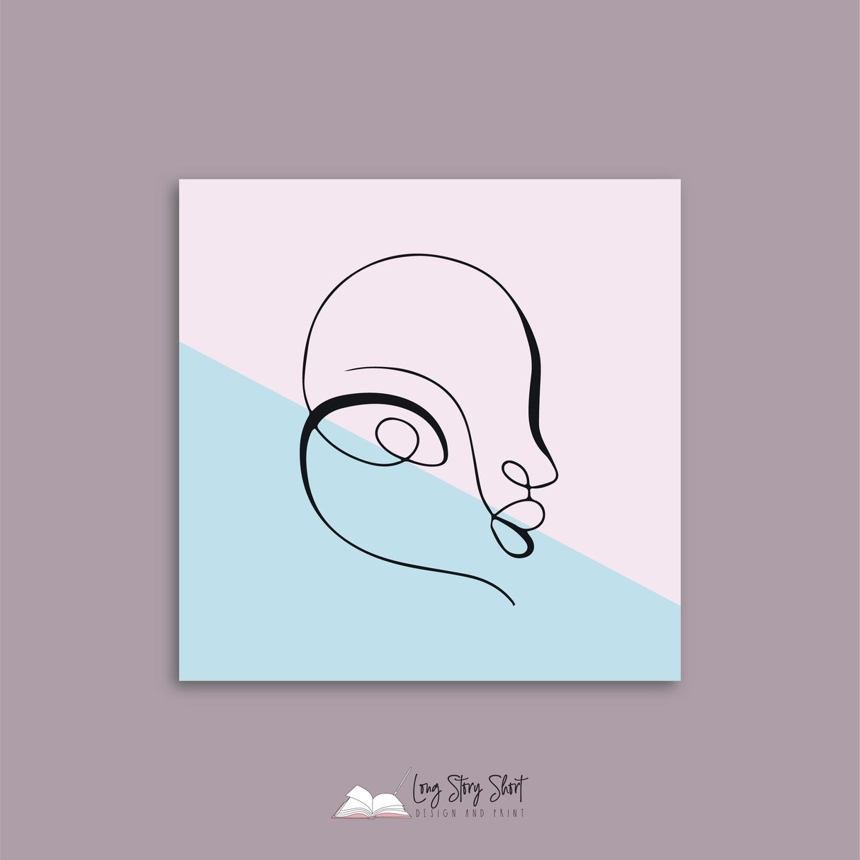 Abstract Faces Four Vinyl Label Pack