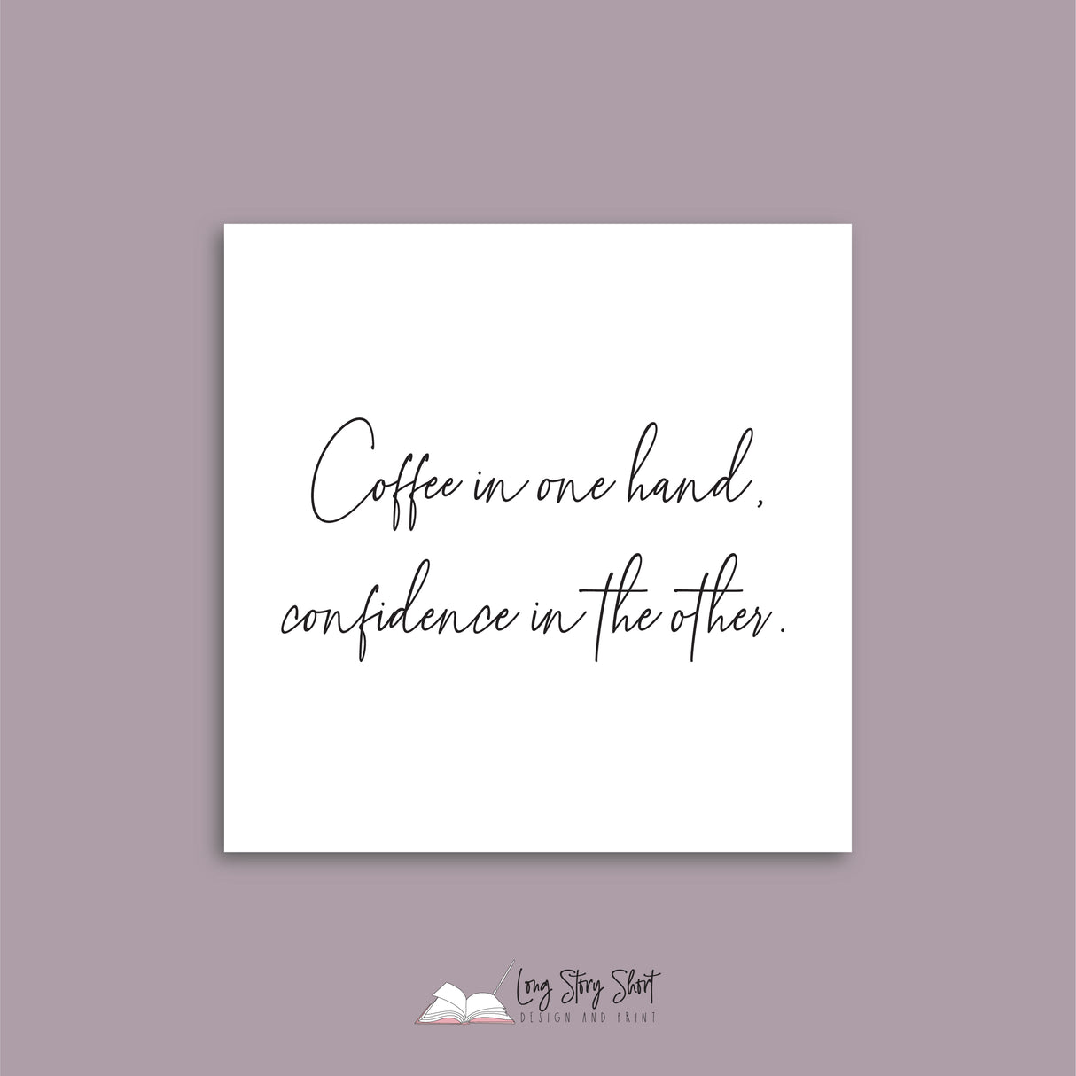 Coffee and Confidence Vinyl Label Pack