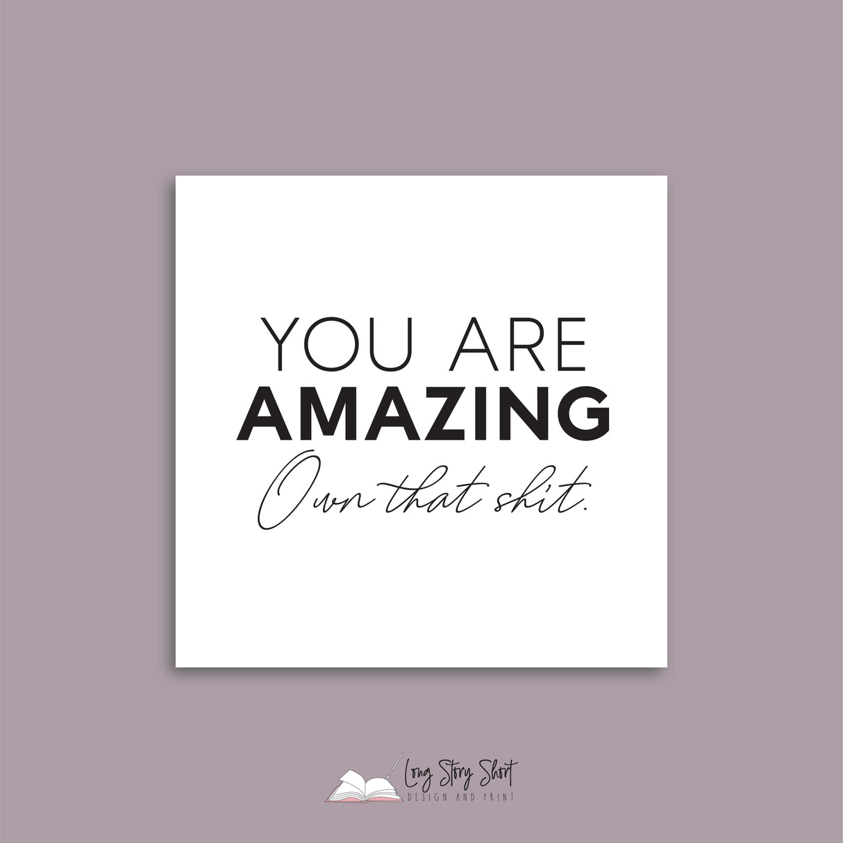 You are amazing Vinyl Label Pack