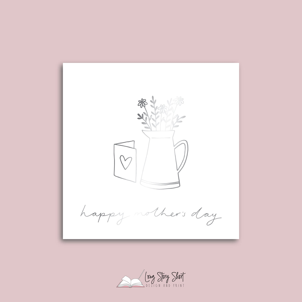 Foiled Vase Mothers Day Vinyl Label Pack