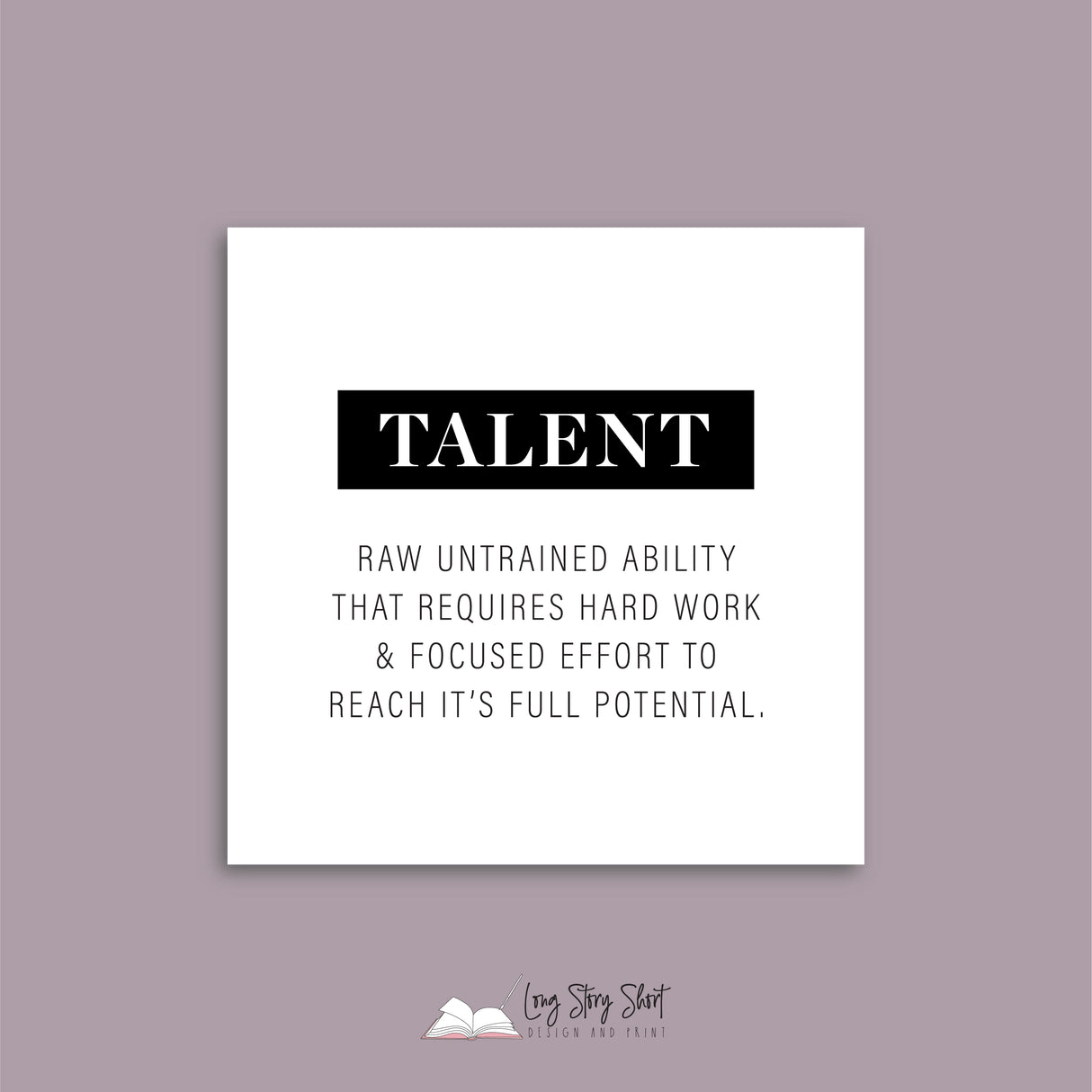 Talent Grit Success Boxed Vinyl Label Pack