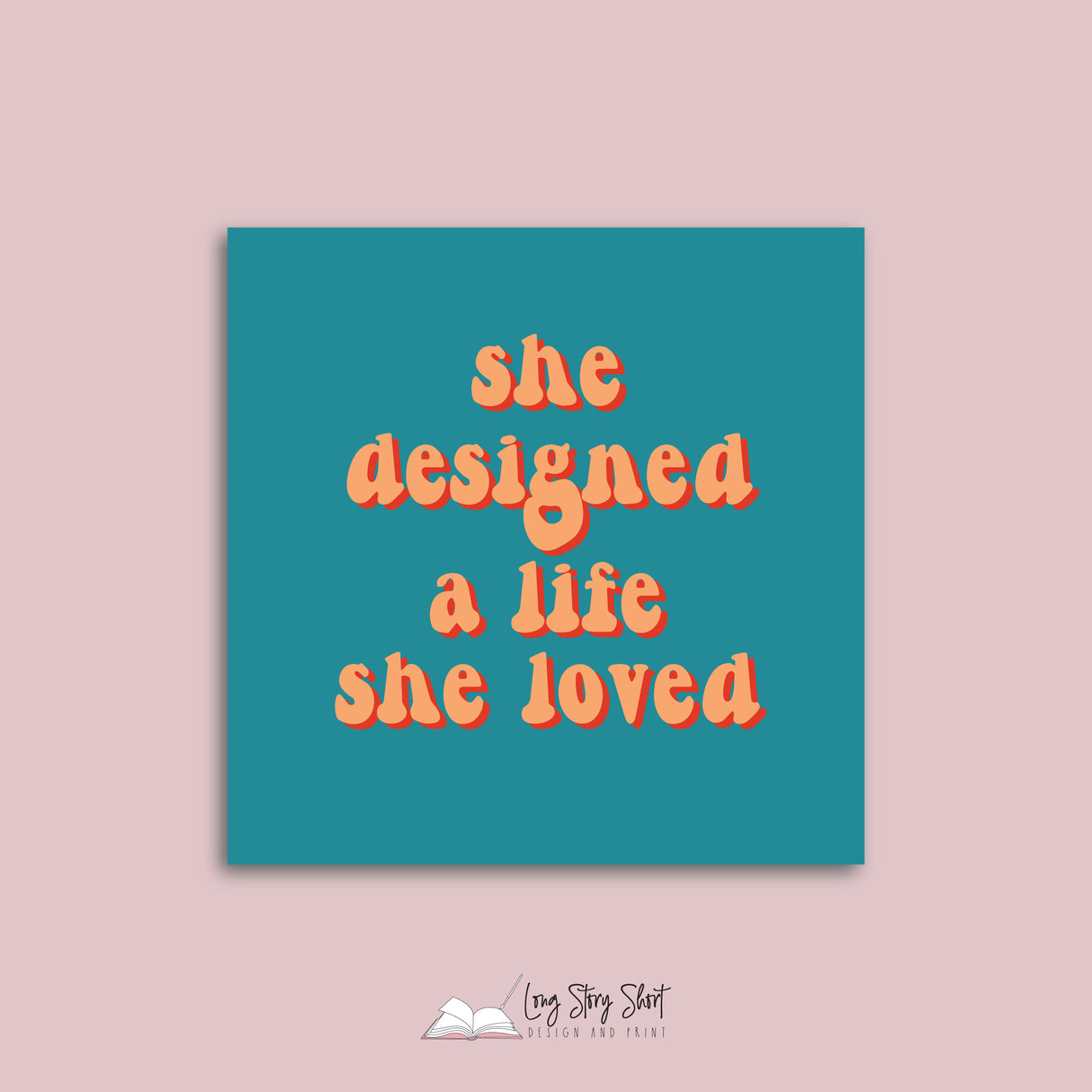 She designed a life she loved Vinyl Label Pack