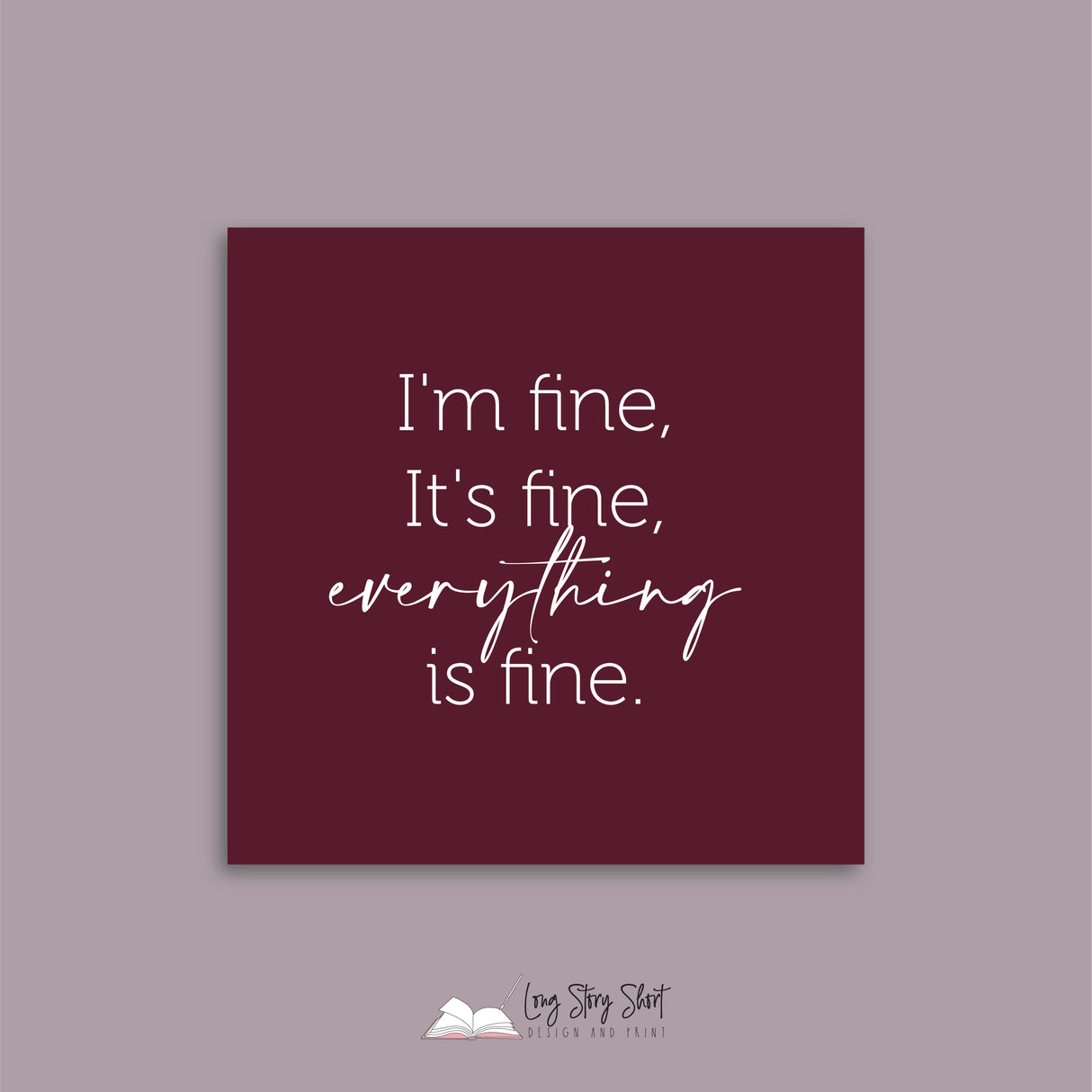 Everything is fine Vinyl Label Pack