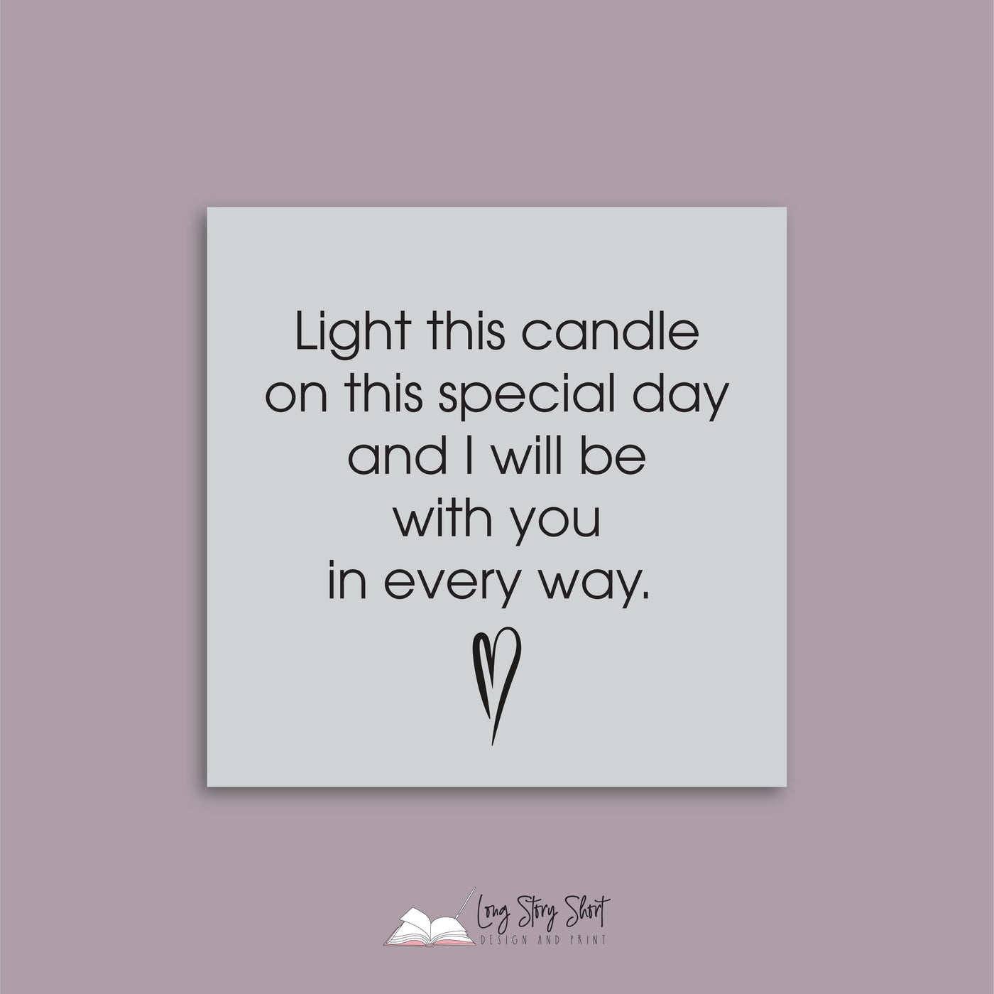 Light this candle on this special day Vinyl Label Pack
