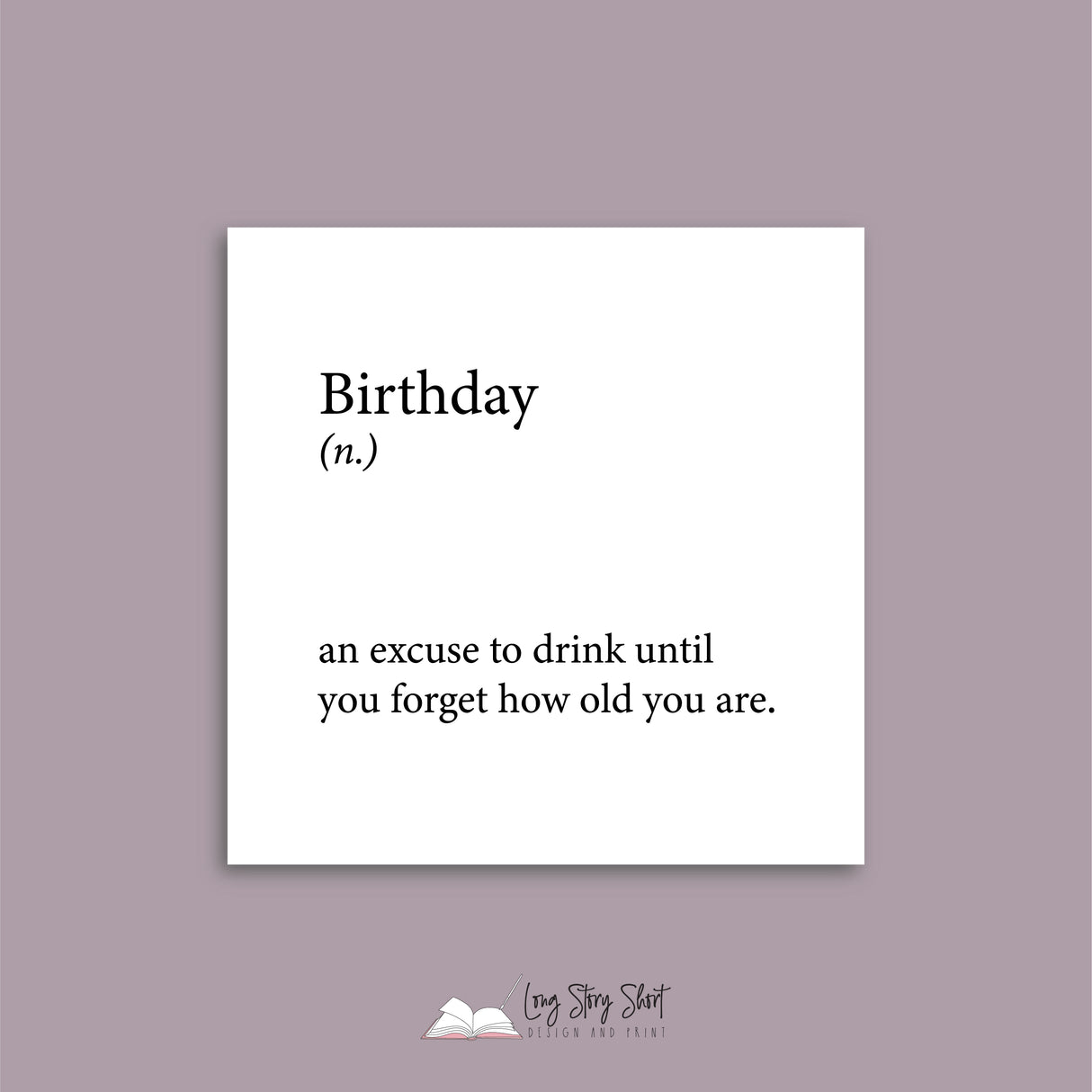 Foiled Birthday Definition Vinyl Label Pack