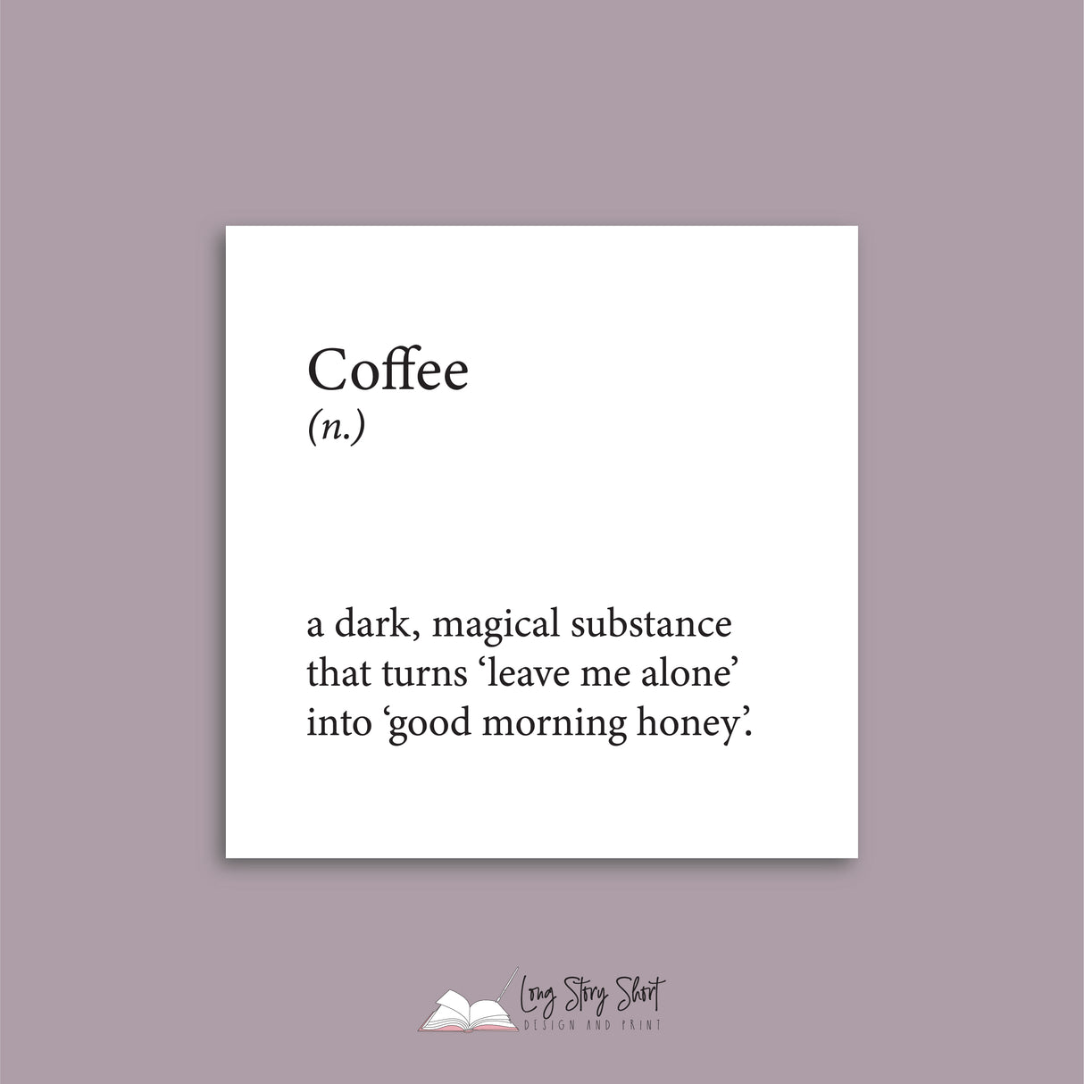 Foiled Coffee Definition Vinyl Label Pack