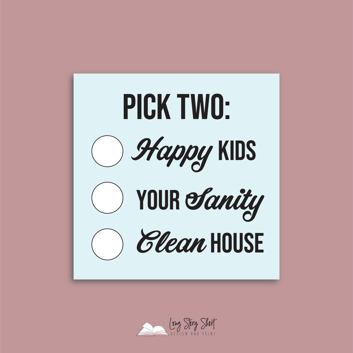 House with kids Vinyl Label Pack