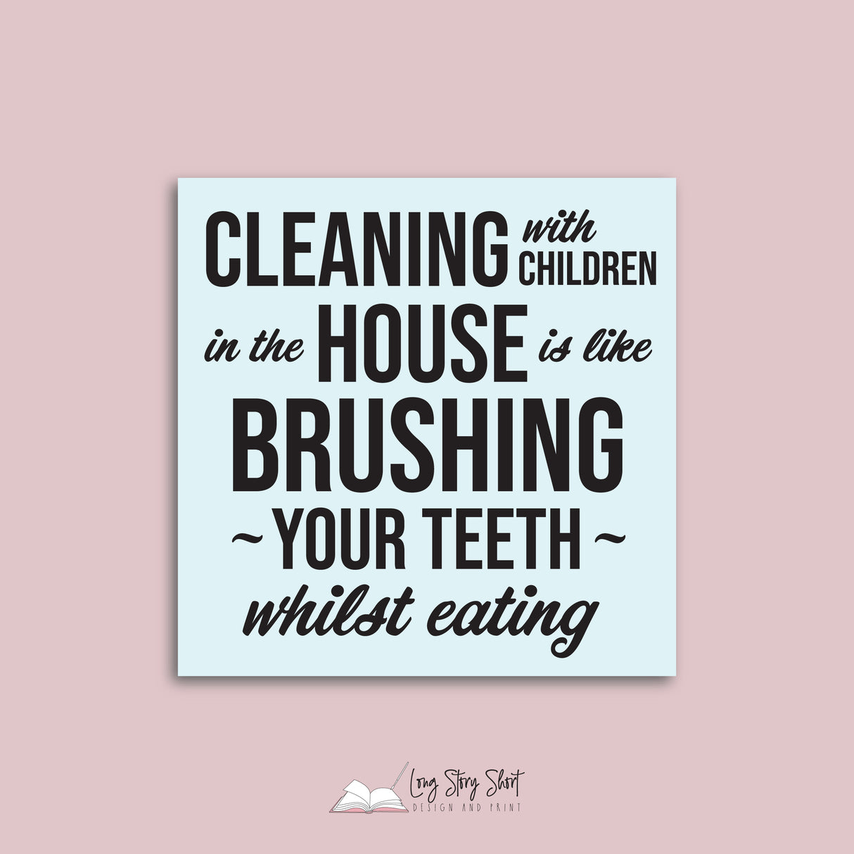 House with kids Vinyl Label Pack