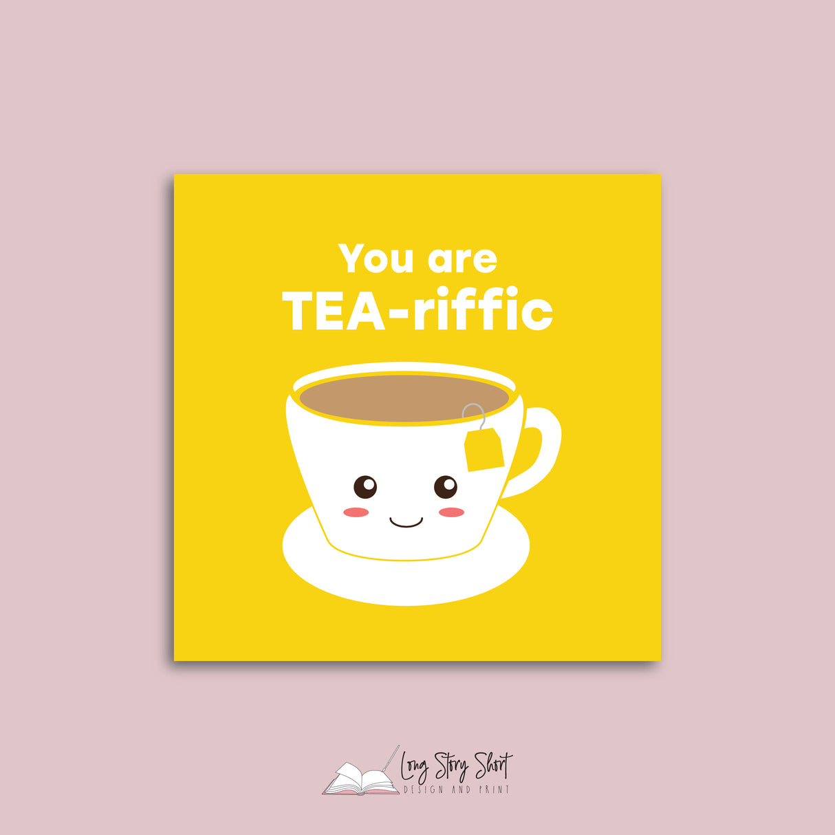 You are Tea-riffic Vinyl Label Pack