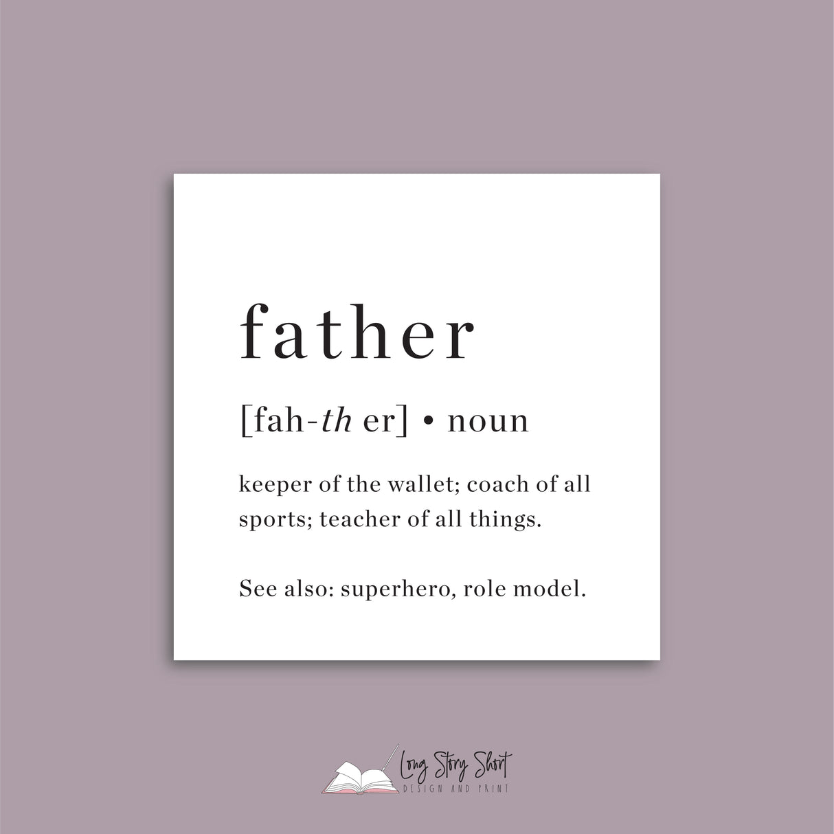 Father Definition Vinyl Label Pack