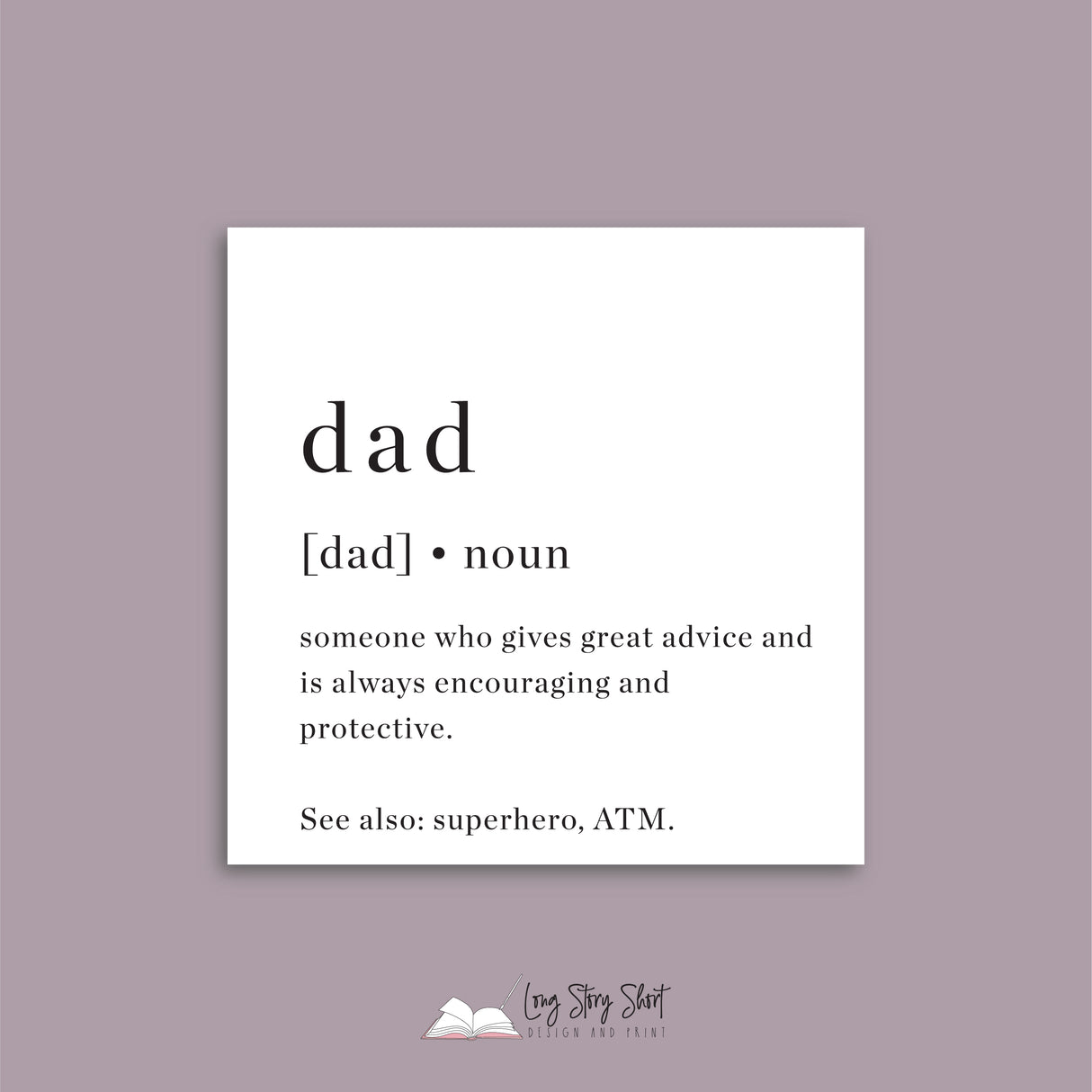 Dad Definition Vinyl Label Pack
