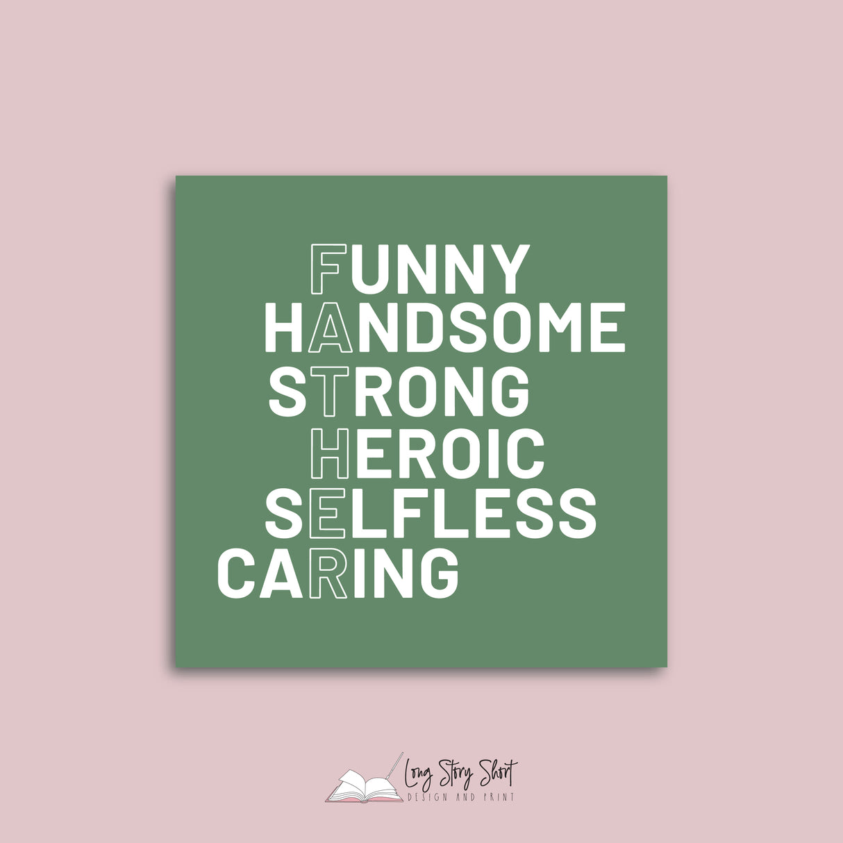 Funny Handsome Strong Heroic Selfless Caring Vinyl Label Pack