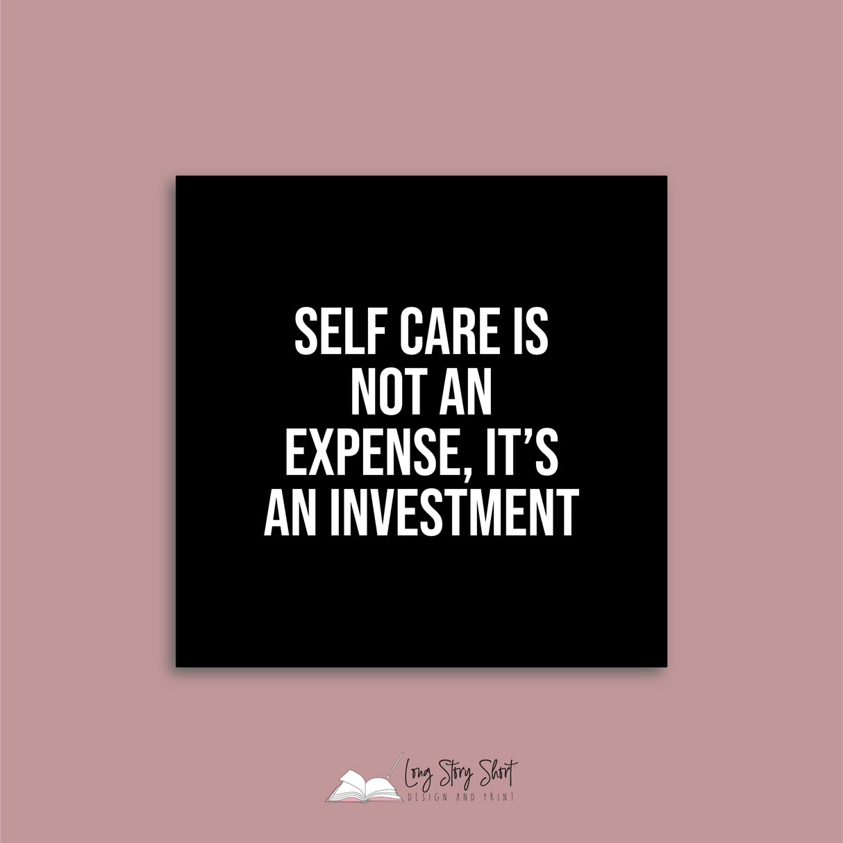 Selfcare isn't selfish Vinyl Label Pack (Black, White, Foil options)