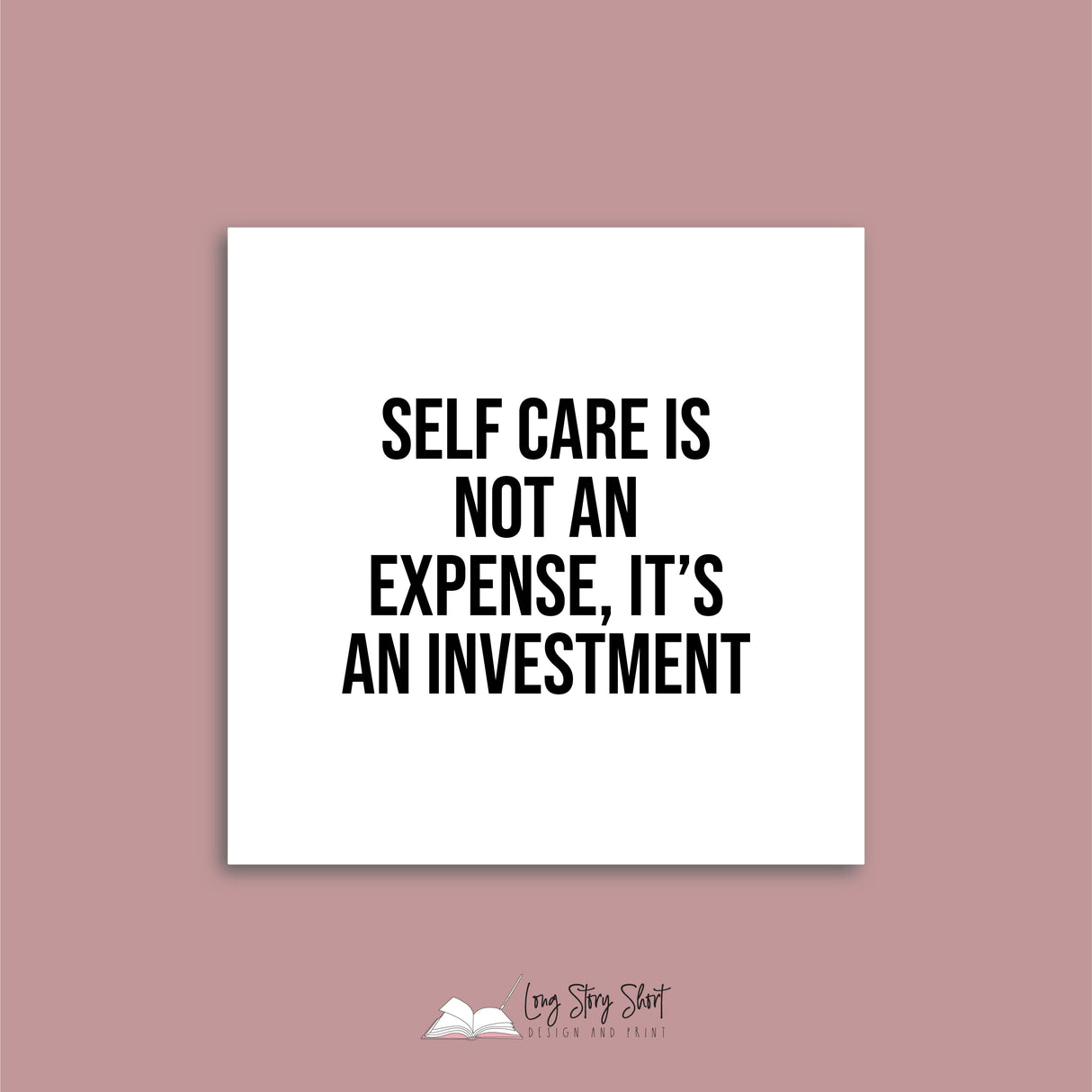 Selfcare isn't selfish Vinyl Label Pack (Black, White, Foil options)