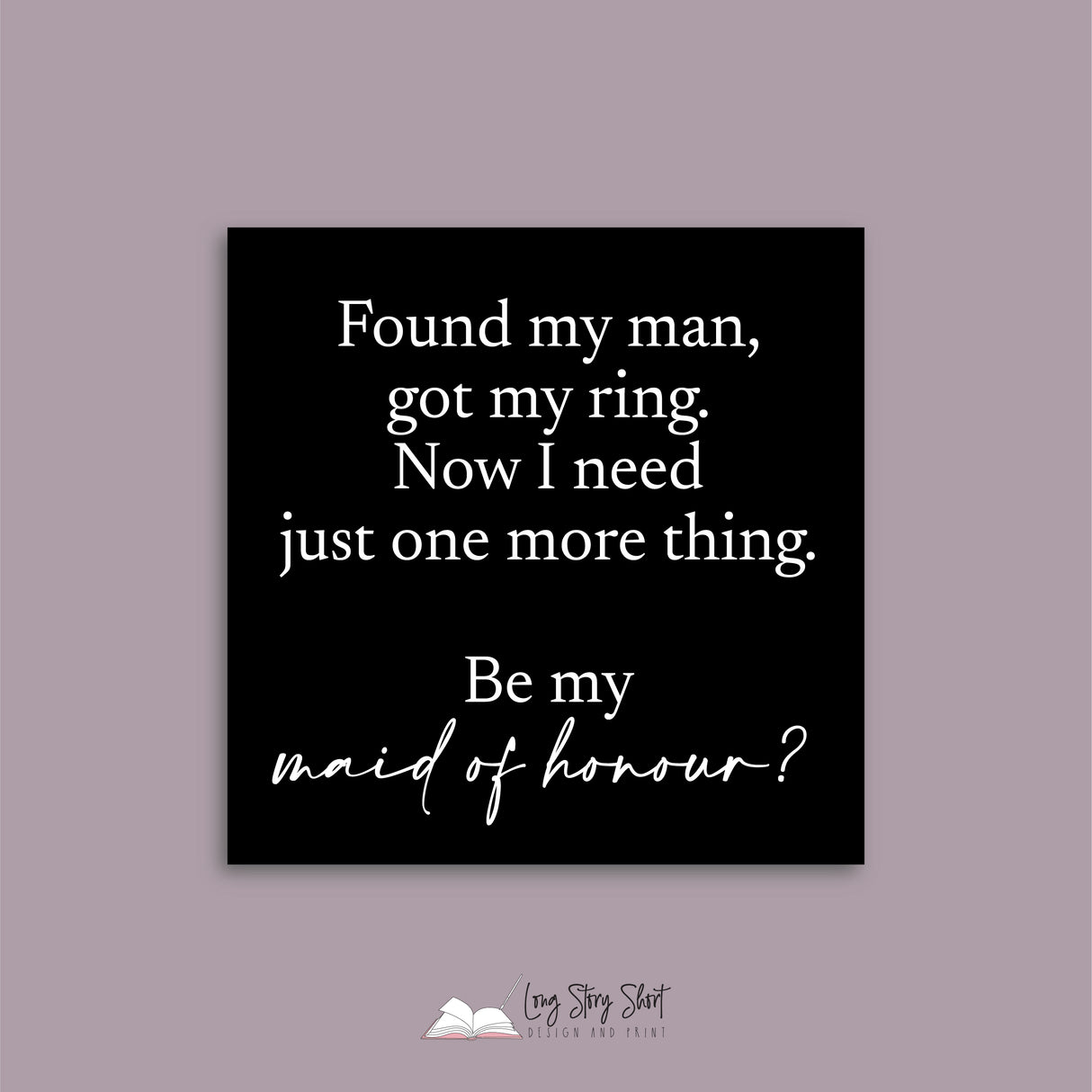 Found my man Vinyl Label Pack (Black, White, Foil options)