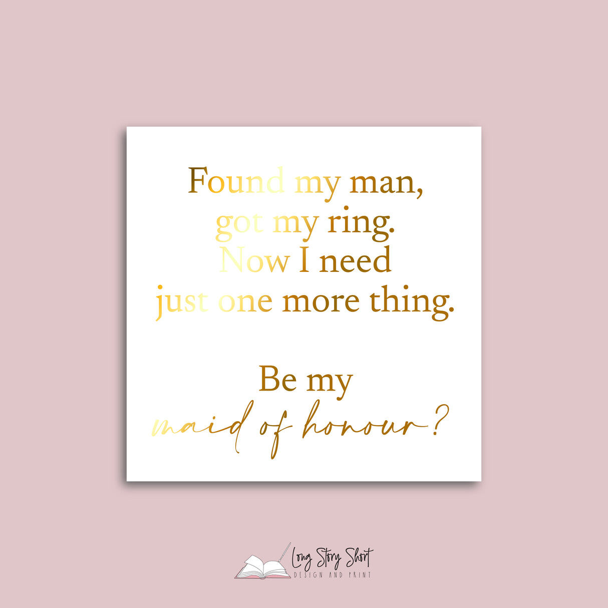 Found my man Vinyl Label Pack (Black, White, Foil options)