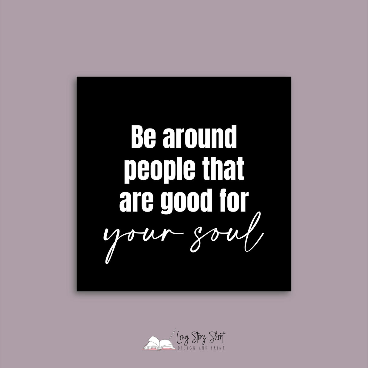 Friends are family you choose Vinyl Label Pack (Black, White, Foil options)