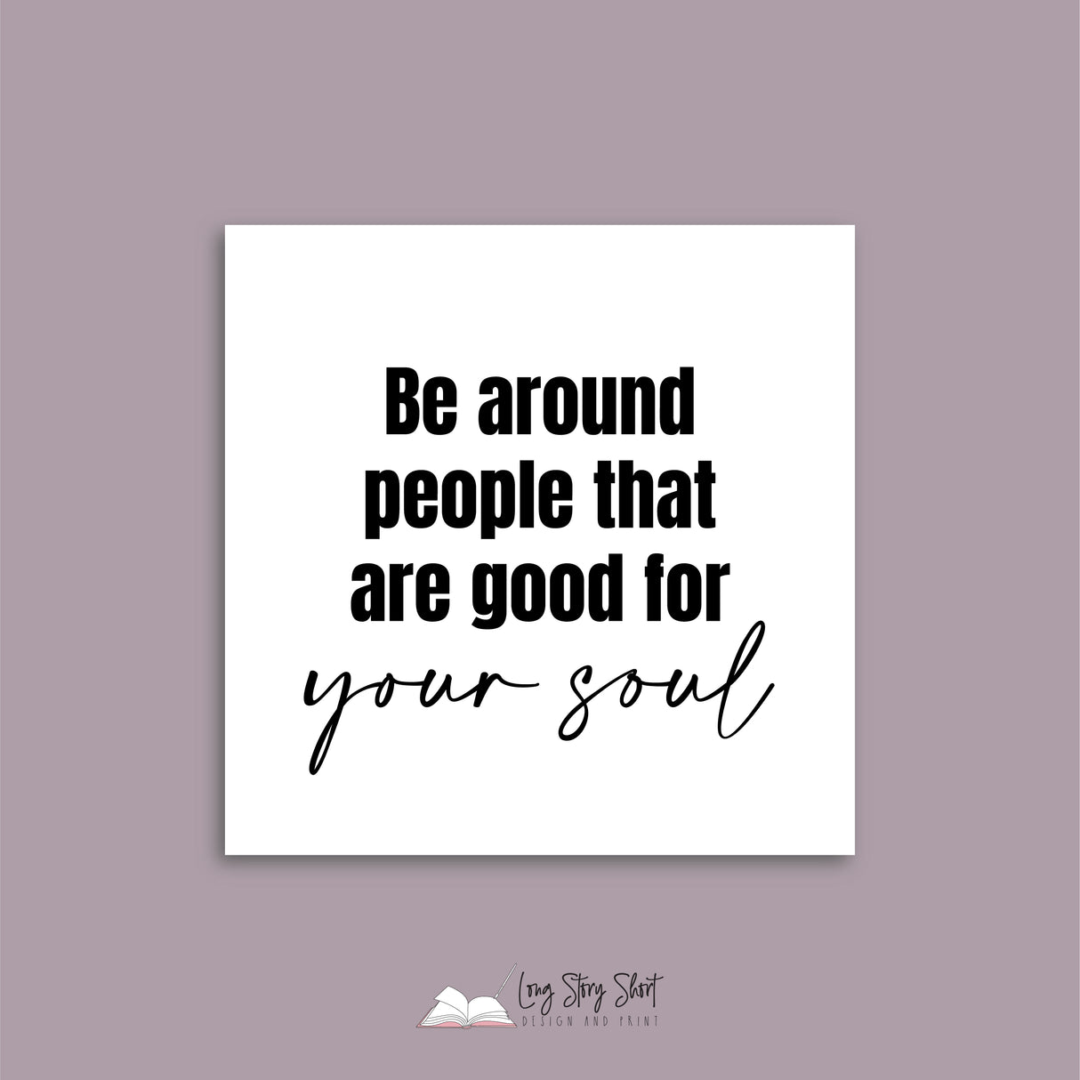 Friends are family you choose Vinyl Label Pack (Black, White, Foil options)