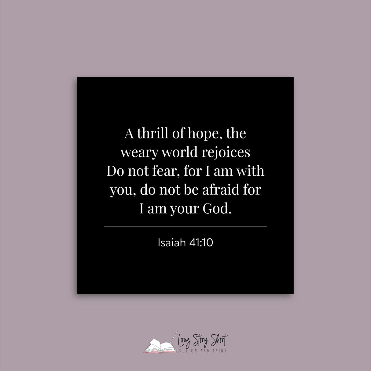 Christmas Bible Quotes Vinyl Label Pack (Black, White, Foil options) Square Matte/Gloss/Foil