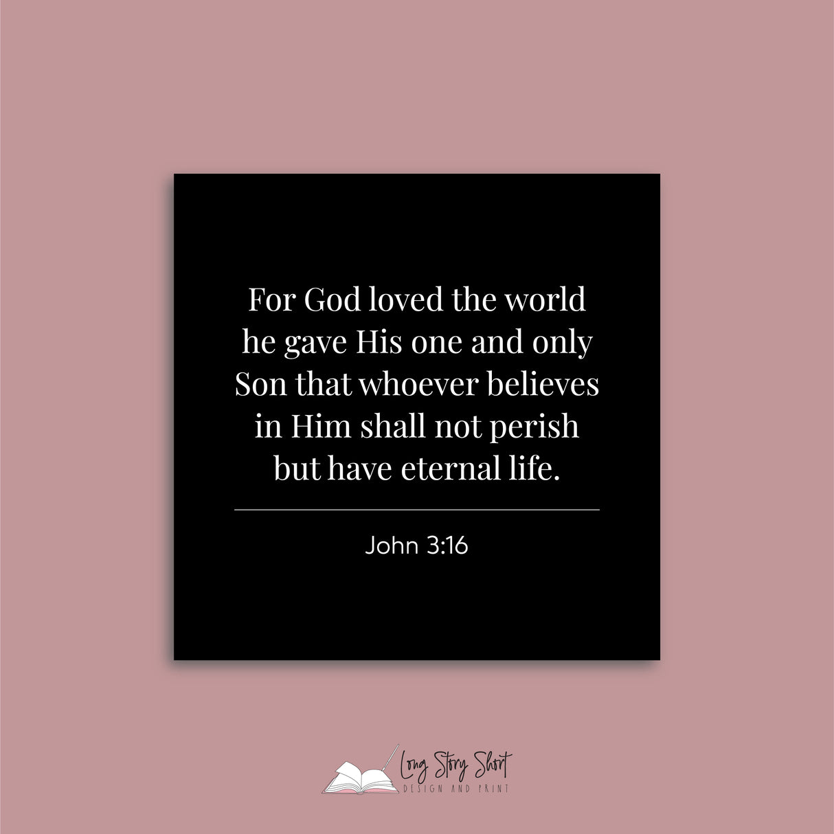 Christmas Bible Quotes Vinyl Label Pack (Black, White, Foil options) Square Matte/Gloss/Foil
