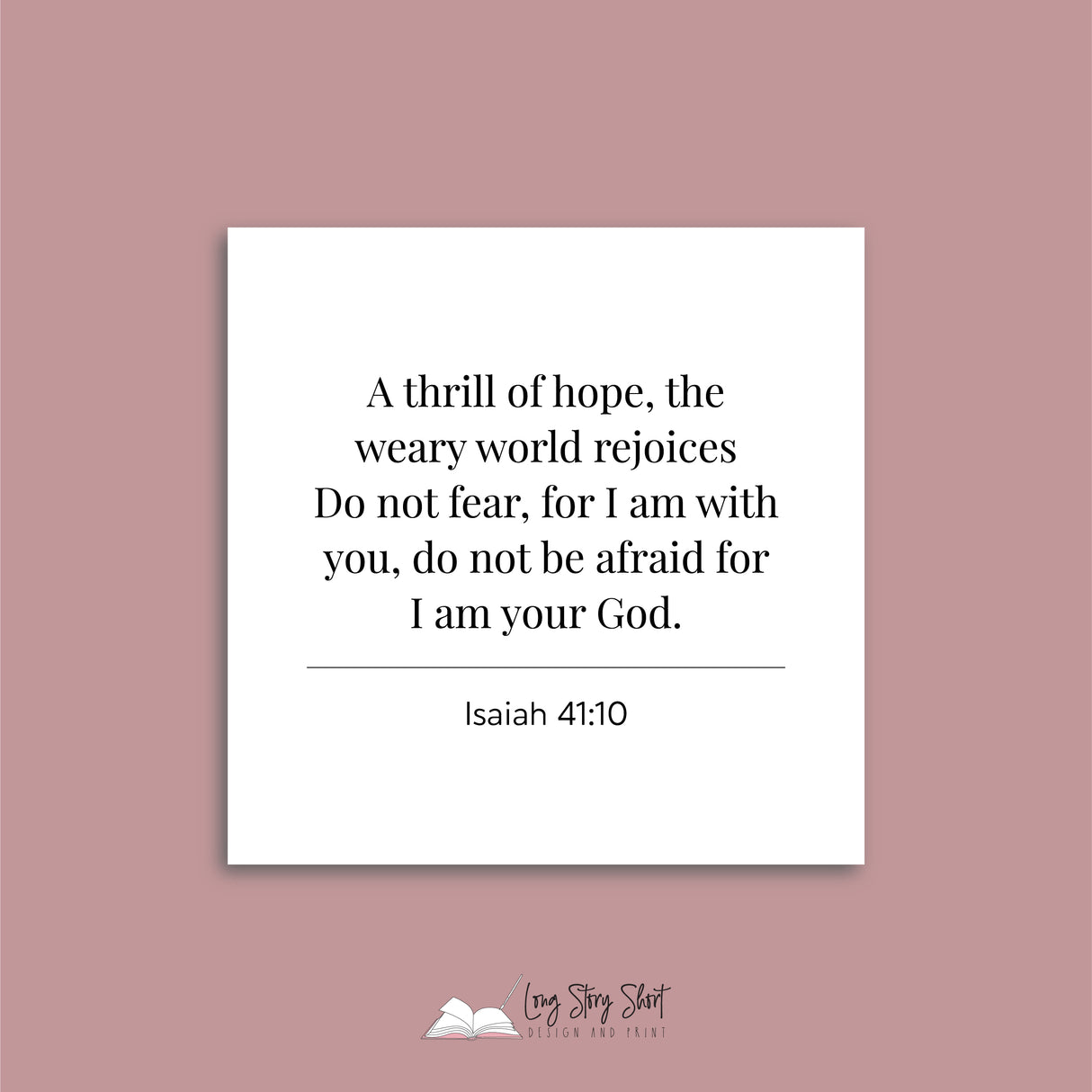 Christmas Bible Quotes Vinyl Label Pack (Black, White, Foil options) Square Matte/Gloss/Foil