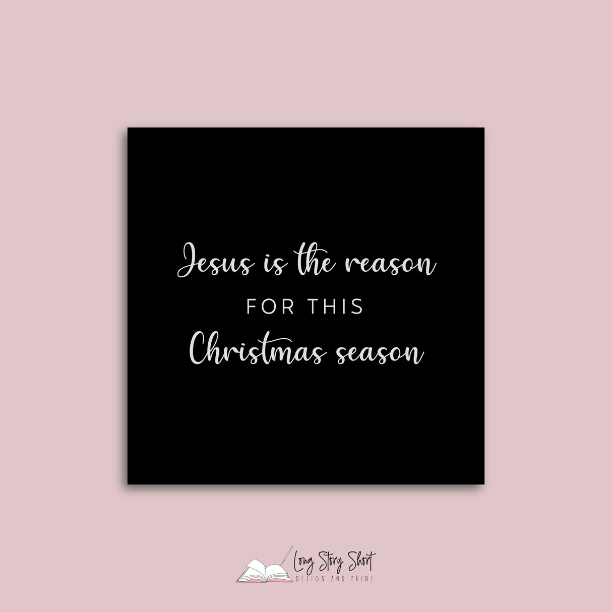 Jesus is the reason Vinyl Label Pack (Black, White, Foil options)