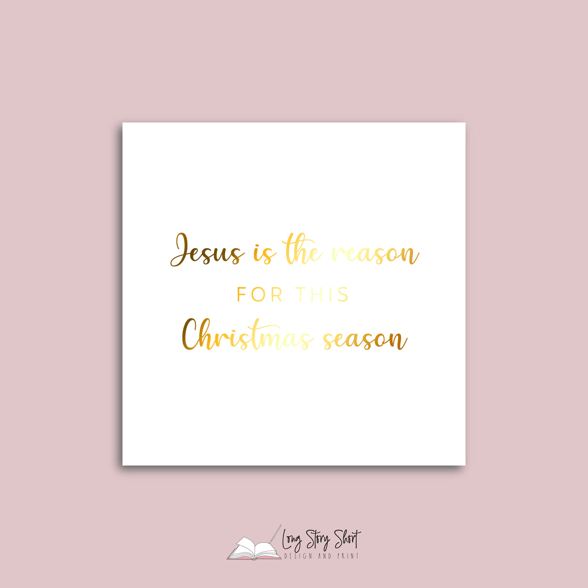 Jesus is the reason Vinyl Label Pack (Black, White, Foil options)