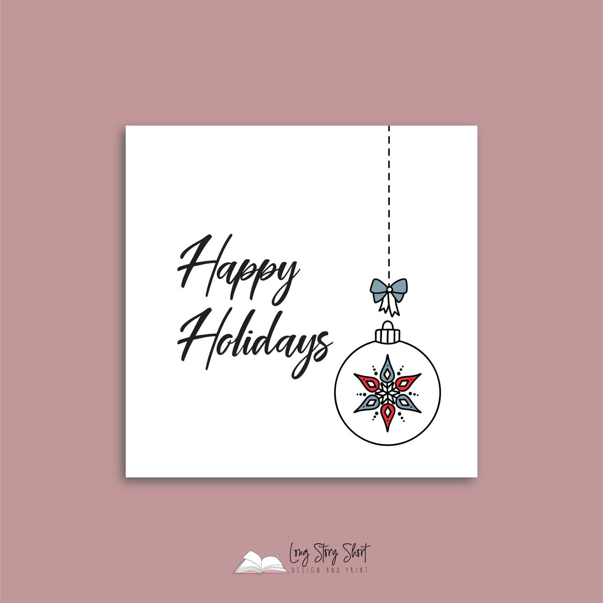 Happy Holidays Vinyl Label Pack