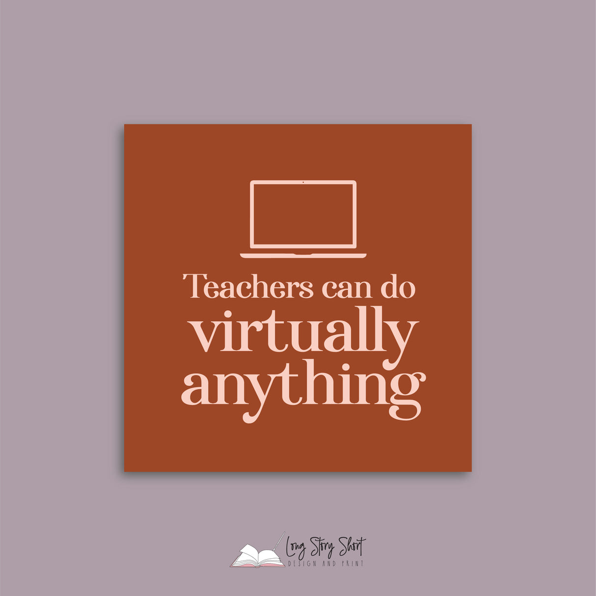 Teachers can do virtually anything Square Vinyl Label Pack Matte/Gloss