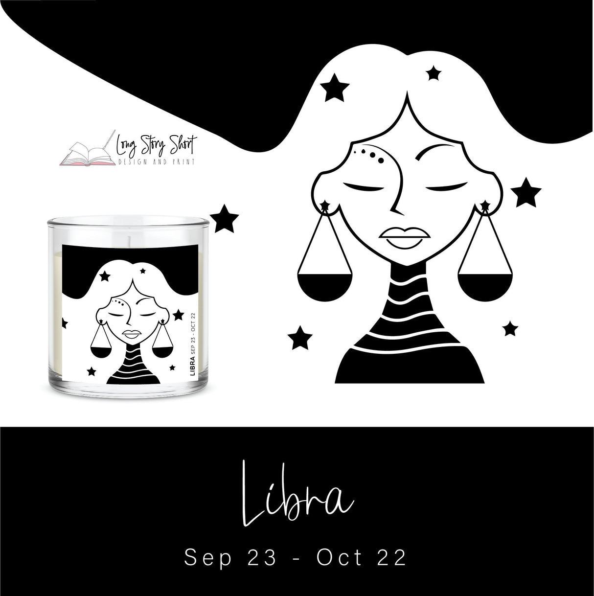 The Zodiac Girl Black Edition Vinyl Label Pack Foil