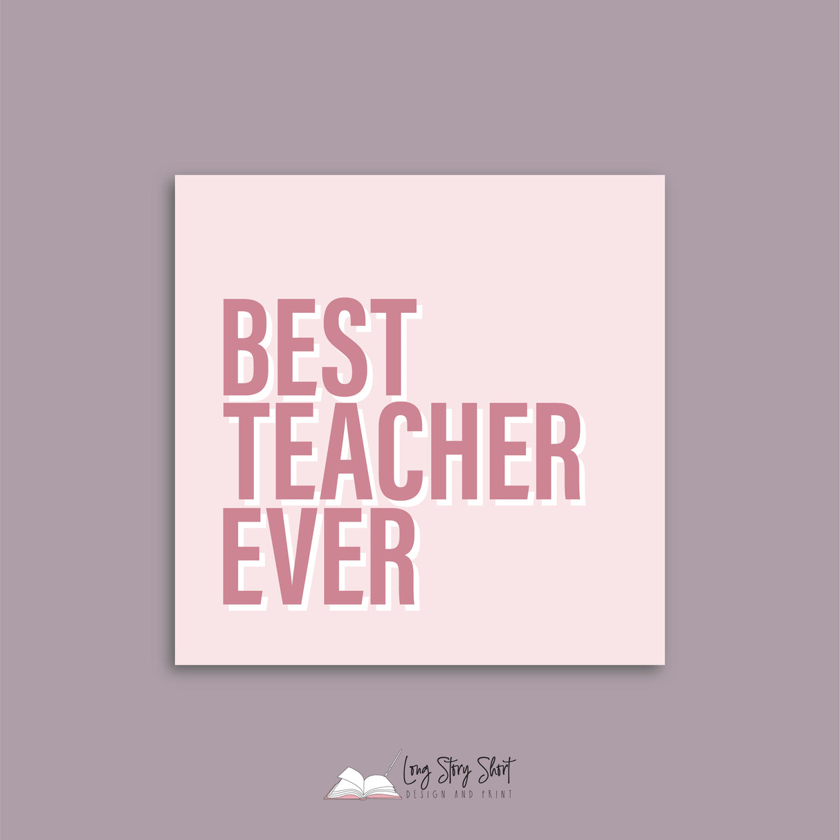 My favourite teacher Square Vinyl Label Pack Matte/Gloss