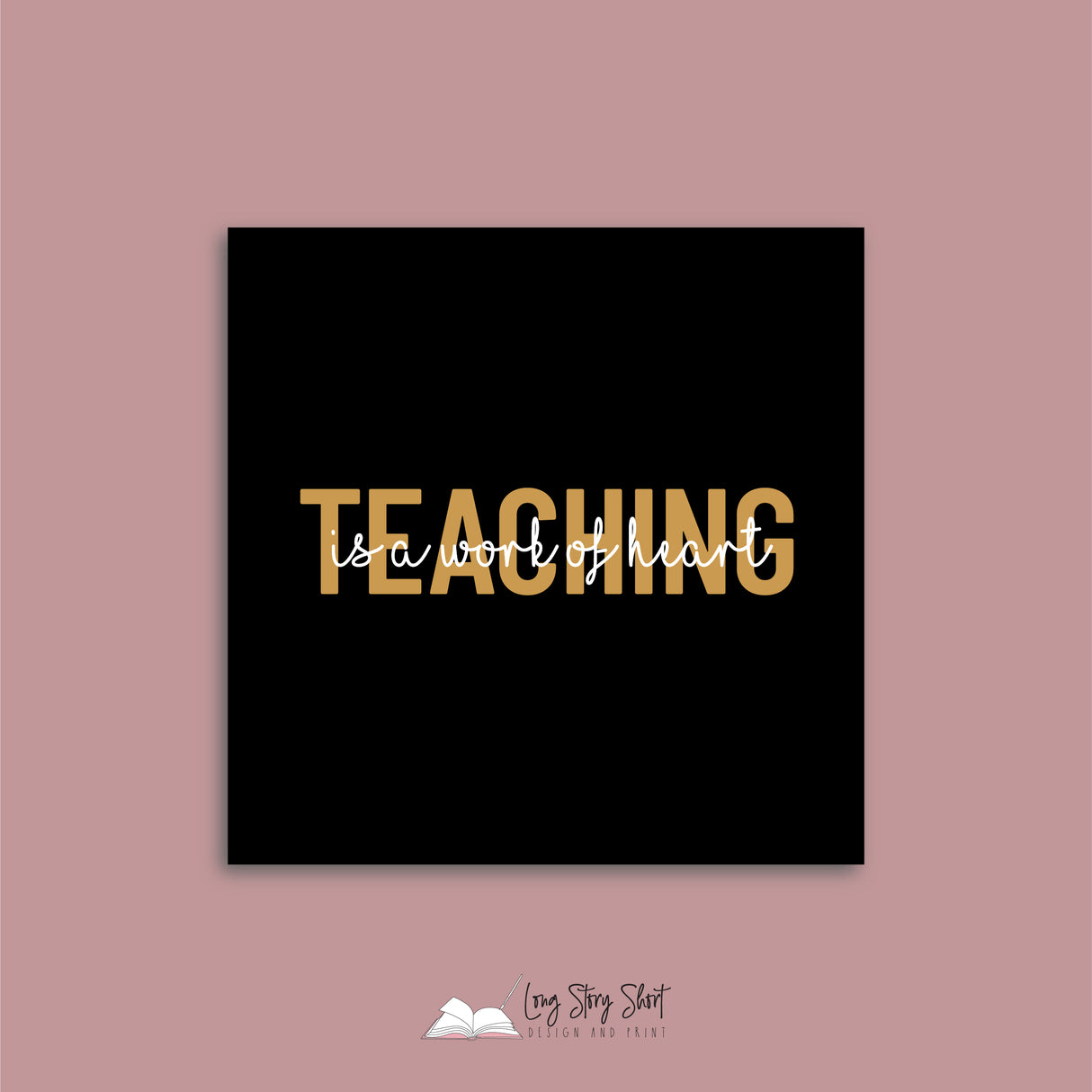 Teaching is a work of heart Vinyl Label Pack