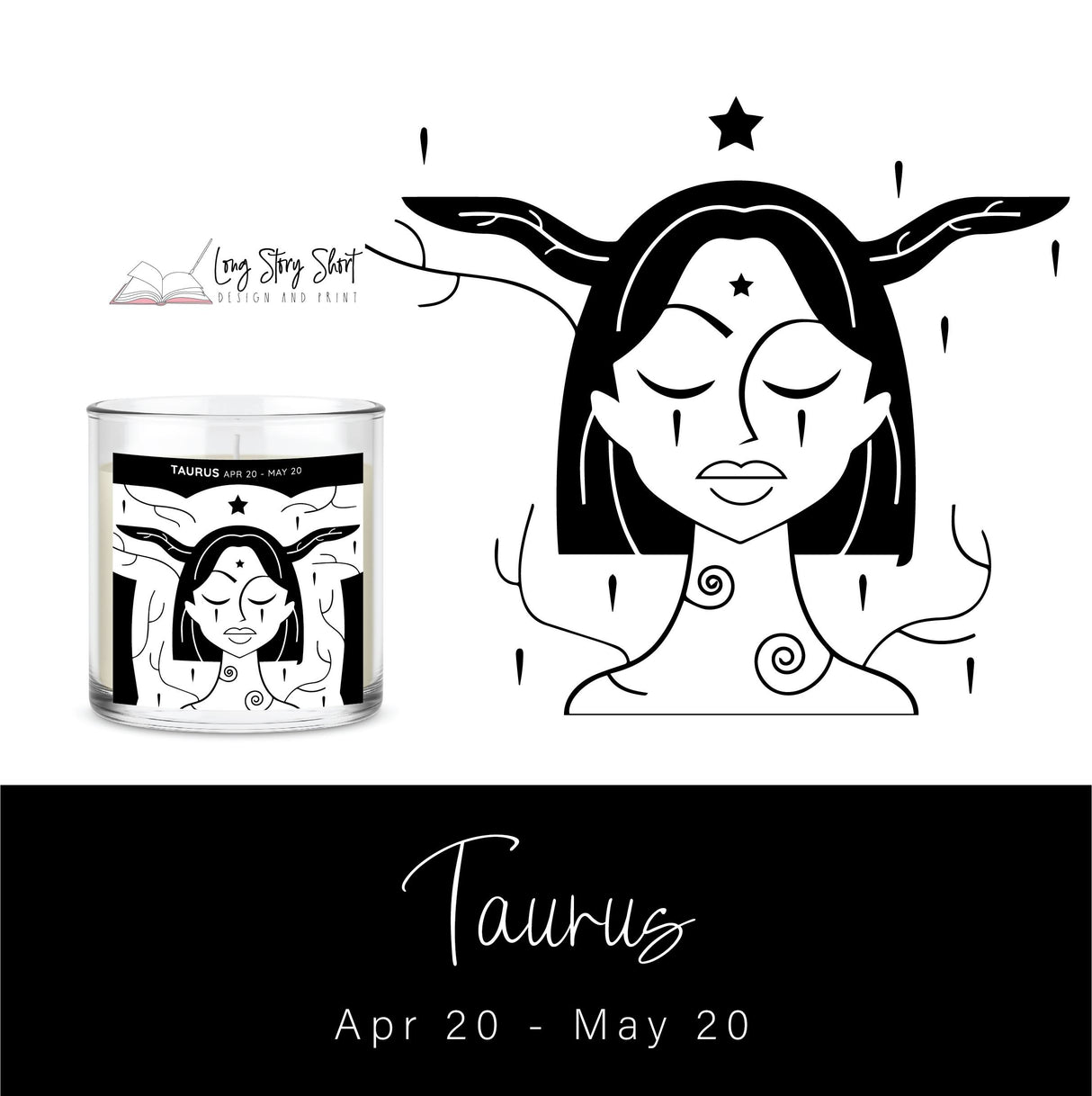 The Zodiac Girl Black Edition Vinyl Label Pack Foil