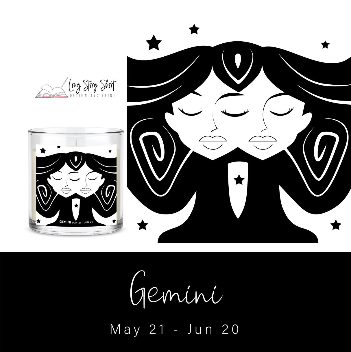 The Zodiac Girl Black Edition Vinyl Label Pack Foil