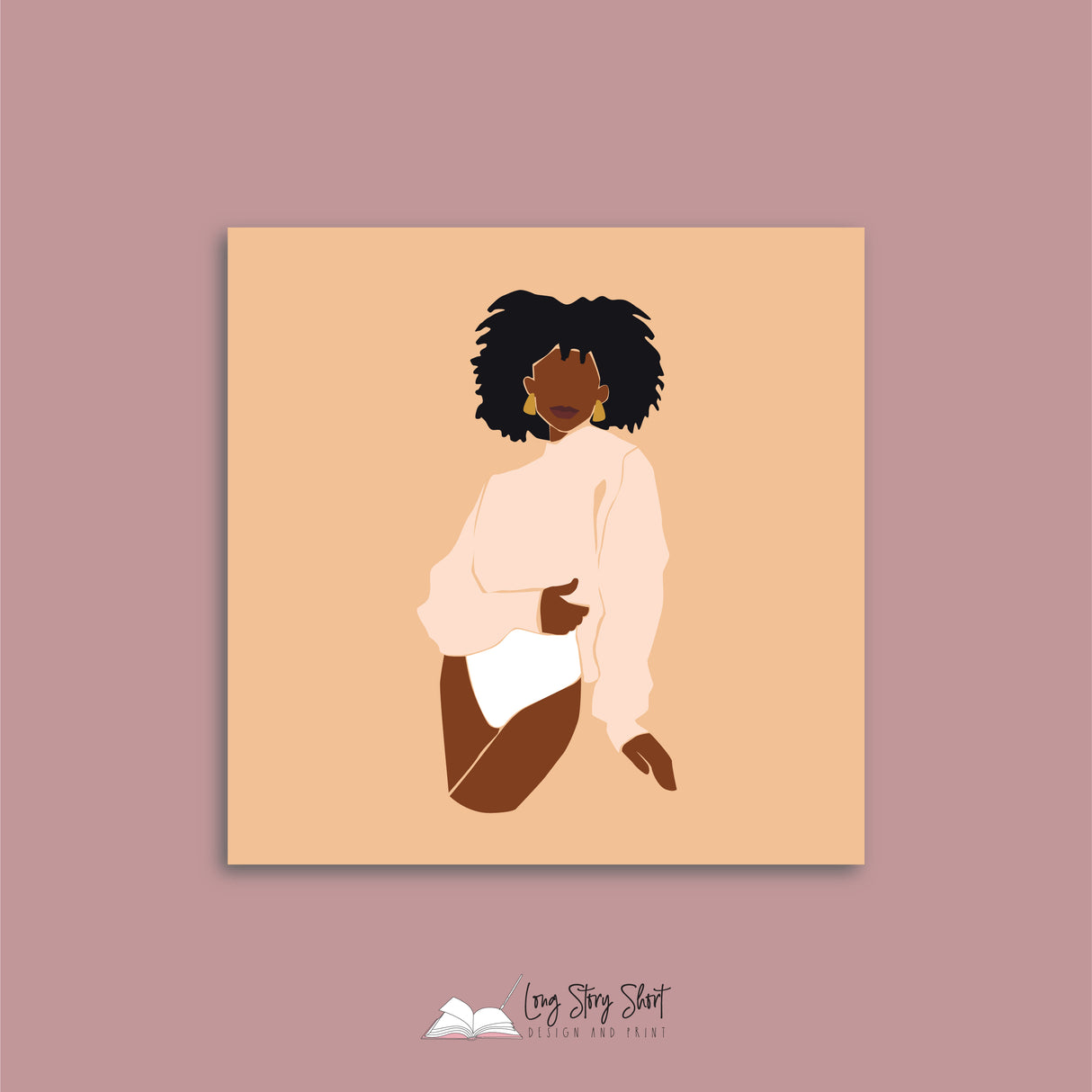 Abstract Lady Boss Pack Four Vinyl Label Pack