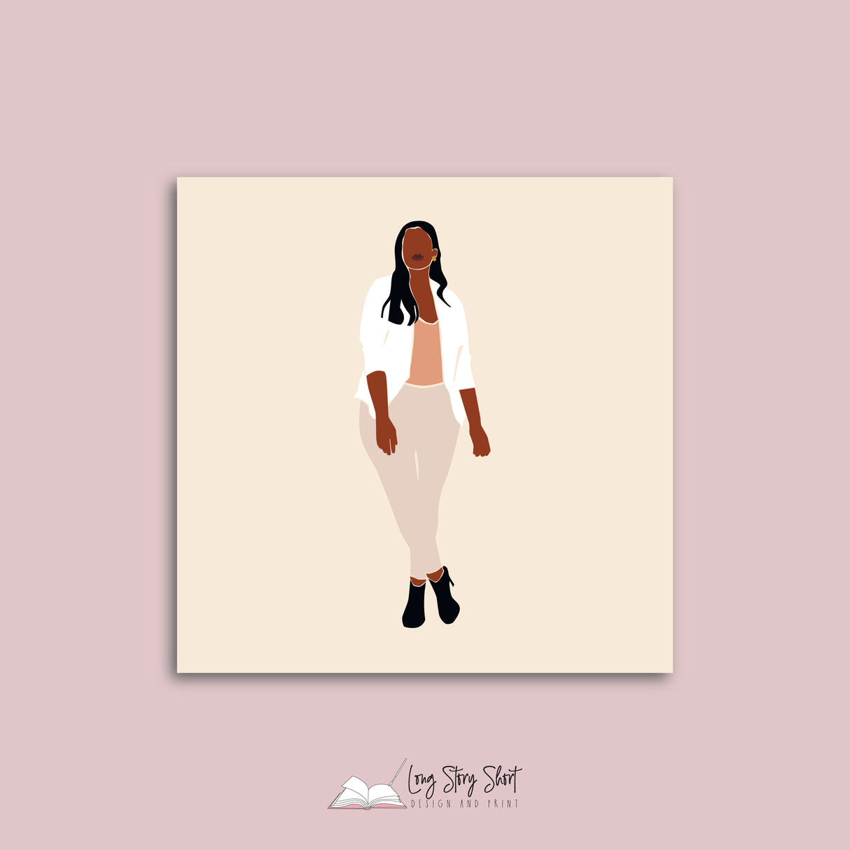 Abstract Lady Boss Pack Four Vinyl Label Pack