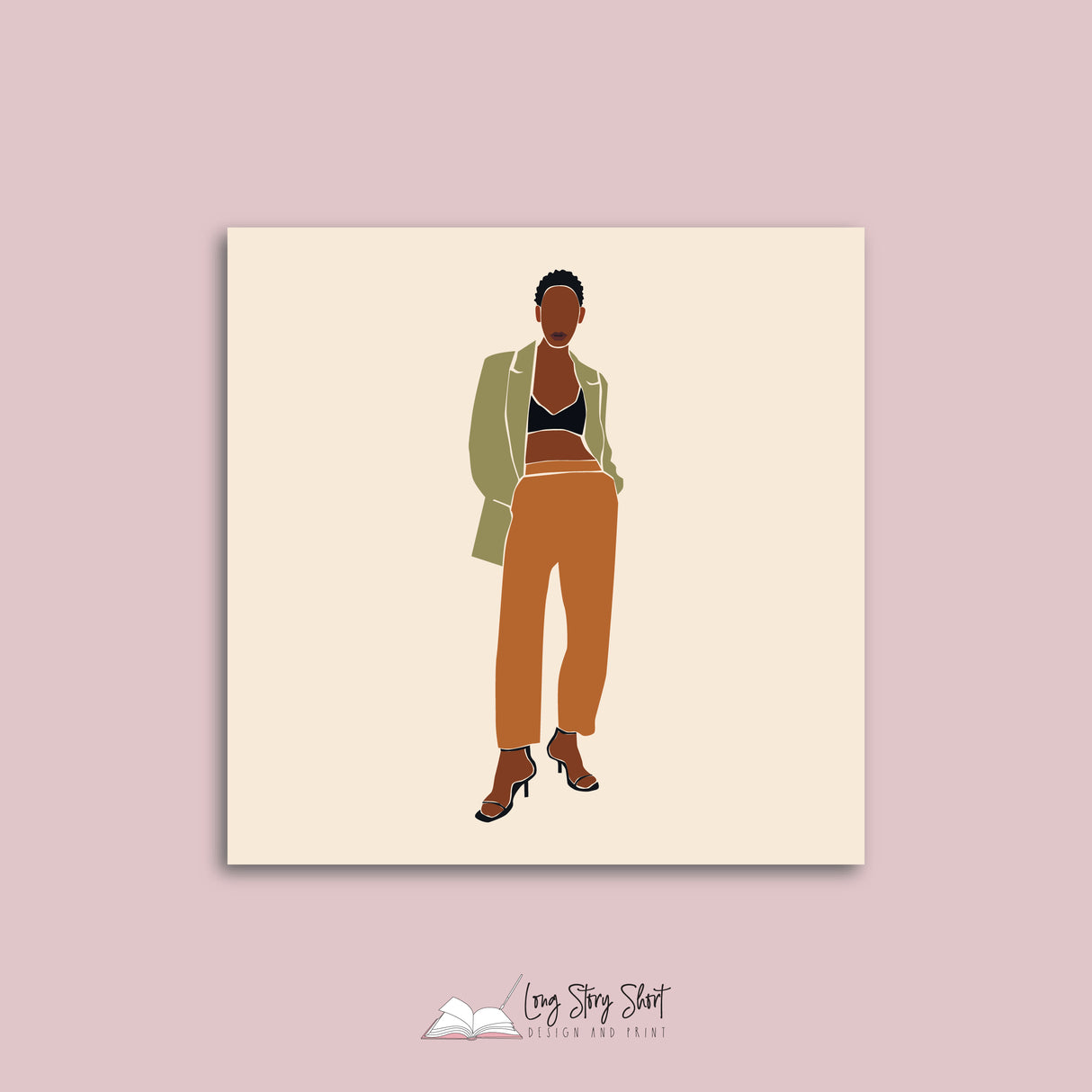 Abstract Lady Boss Pack Six Vinyl Label Pack